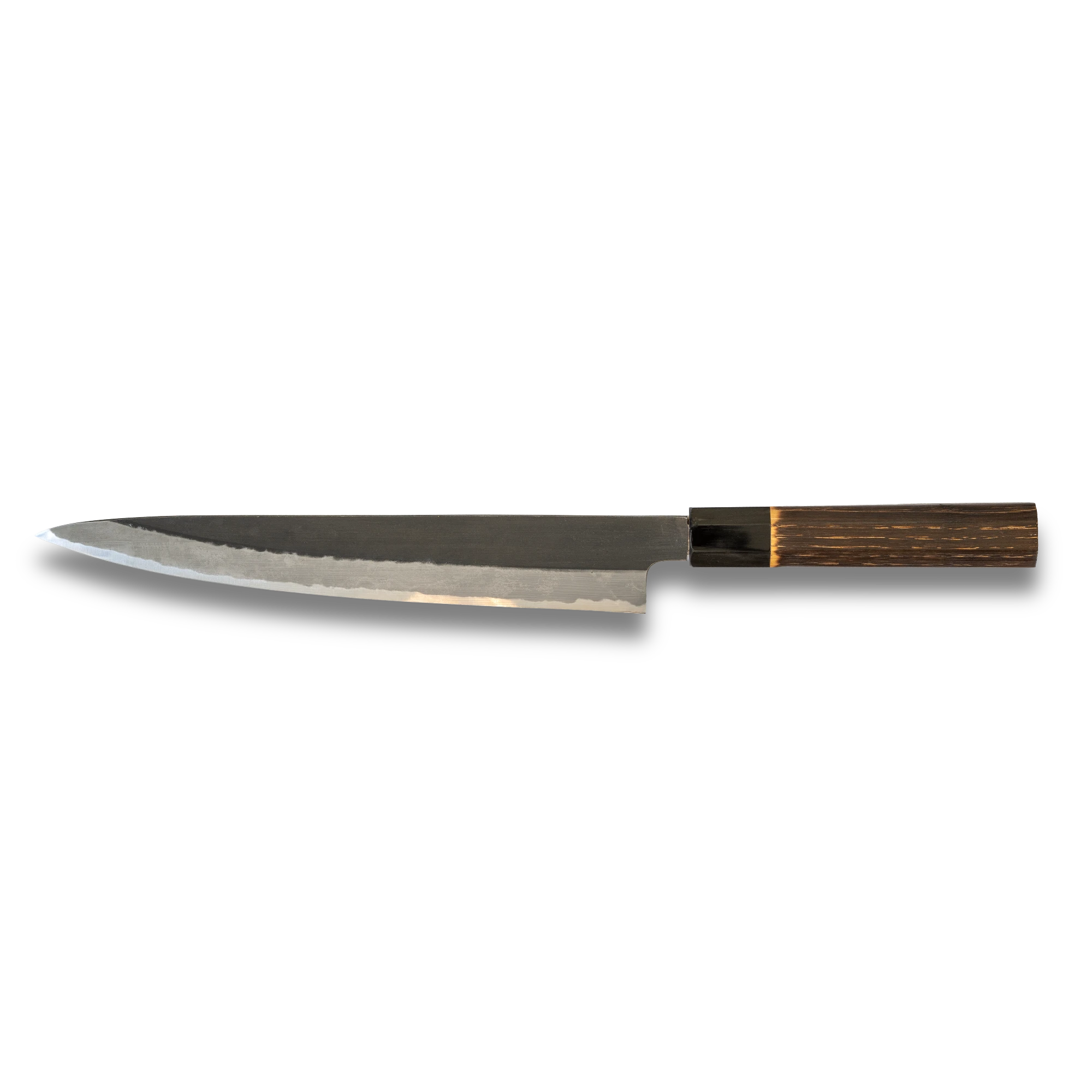 Hinoura Ajikataya Sujihiki Knife 240mm – Kurouchi Finish, White #2 Steel