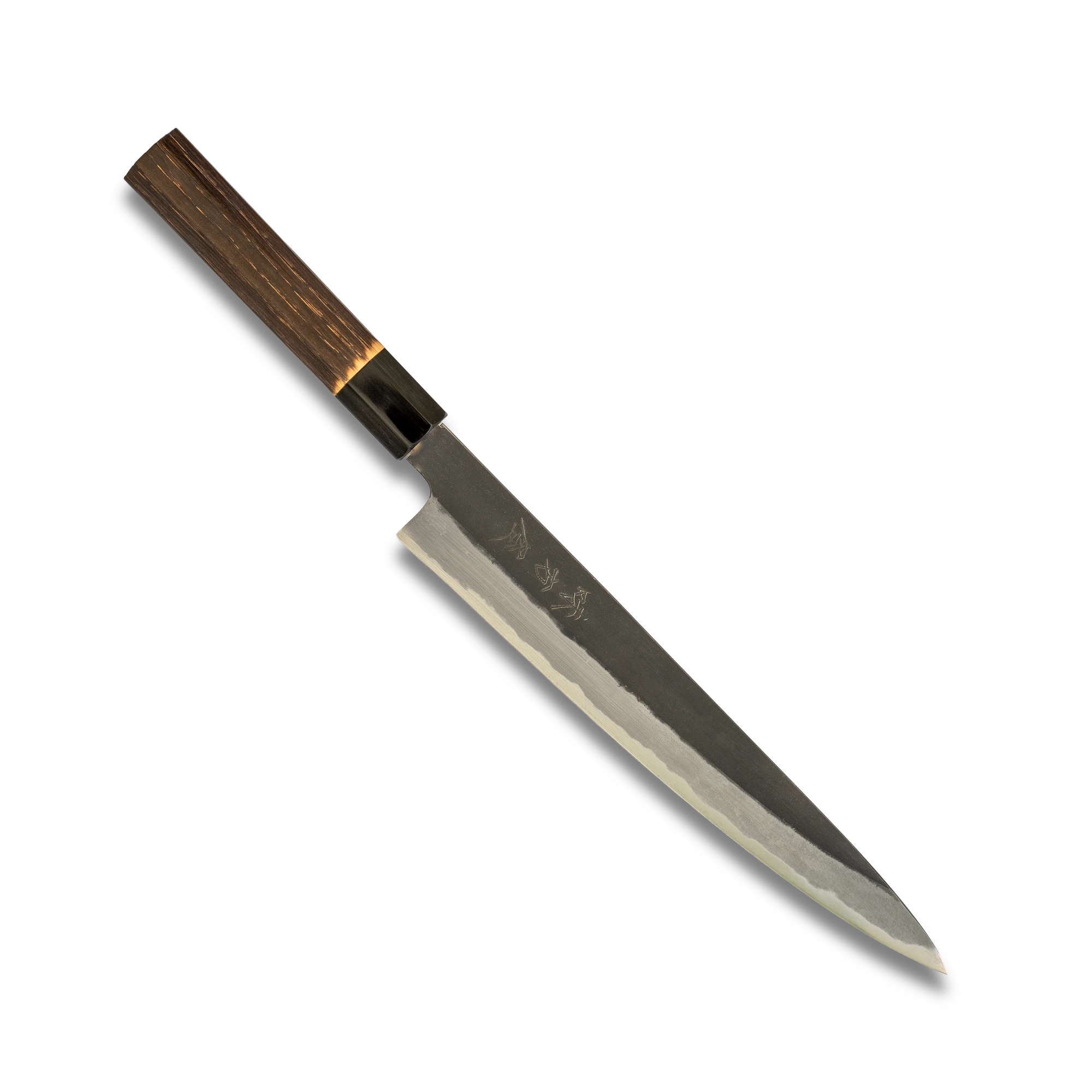 Hinoura Ajikataya Sujihiki Knife 240mm – Kurouchi Finish, White #2 Steel