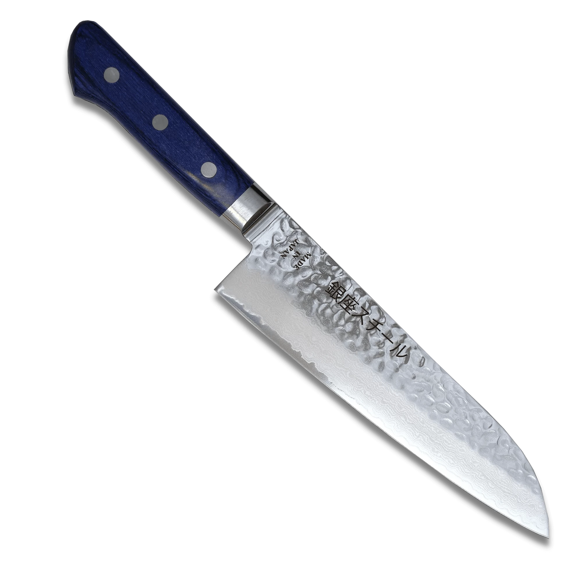 KASUMI 180mm Damascus Santoku Knife VG10, Made in Japan