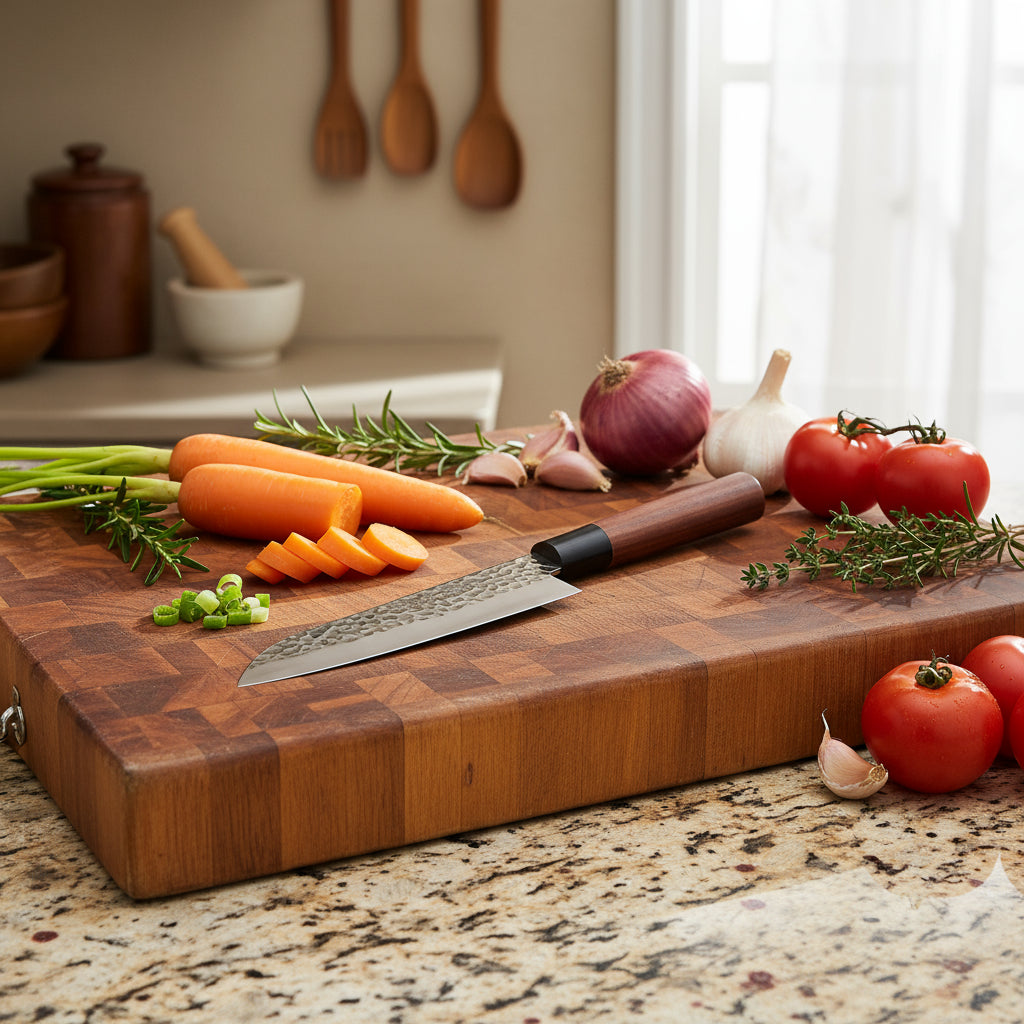 Kanetsune Pro 4-Piece Japanese Knife Set with Magnetic Block