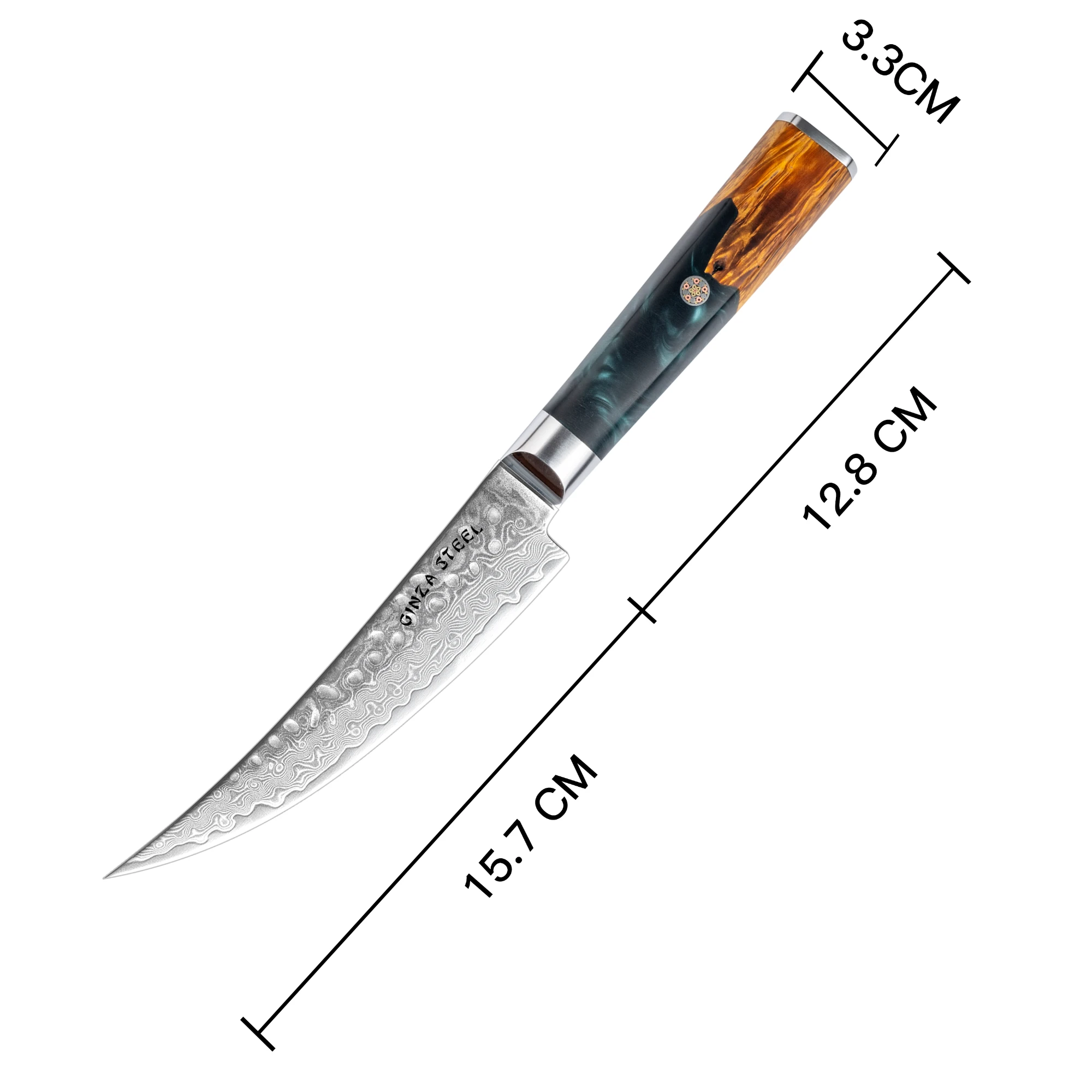 Kaze Katana – 6-Inch Boning Knife, Damascus VG10 Steel, 67 Layers (Copy)
