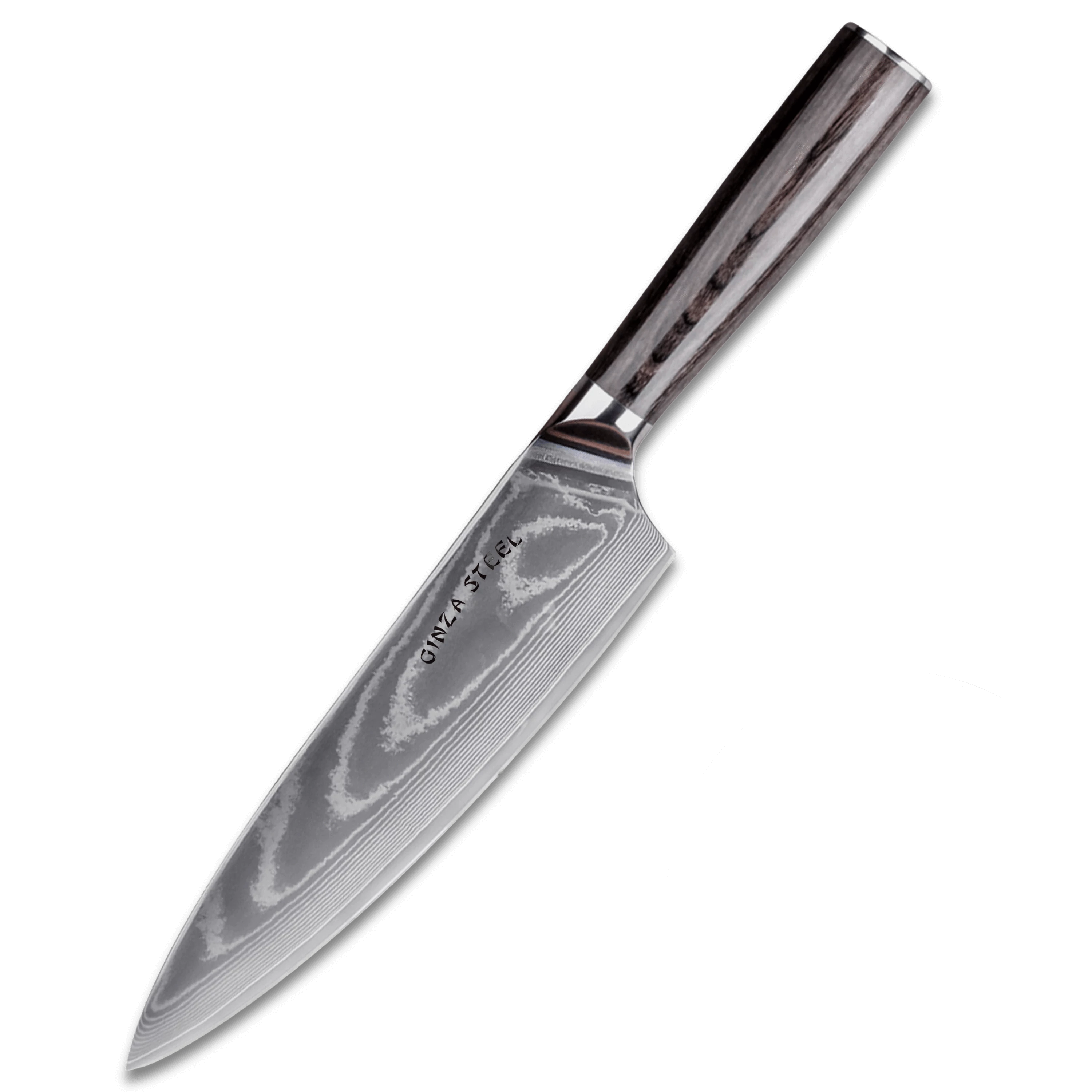 LUCIA 20 | Chef Knife 8Cr18Mov Steel Core / Pakka wood handle