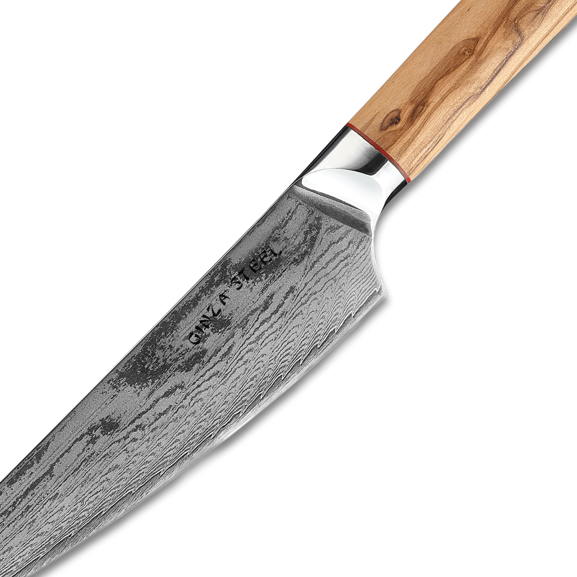 MIA 17 | Chef Knife 6.5 " Damascus AUS10 Steel 67 Layer/Italian Olive Wood Handle