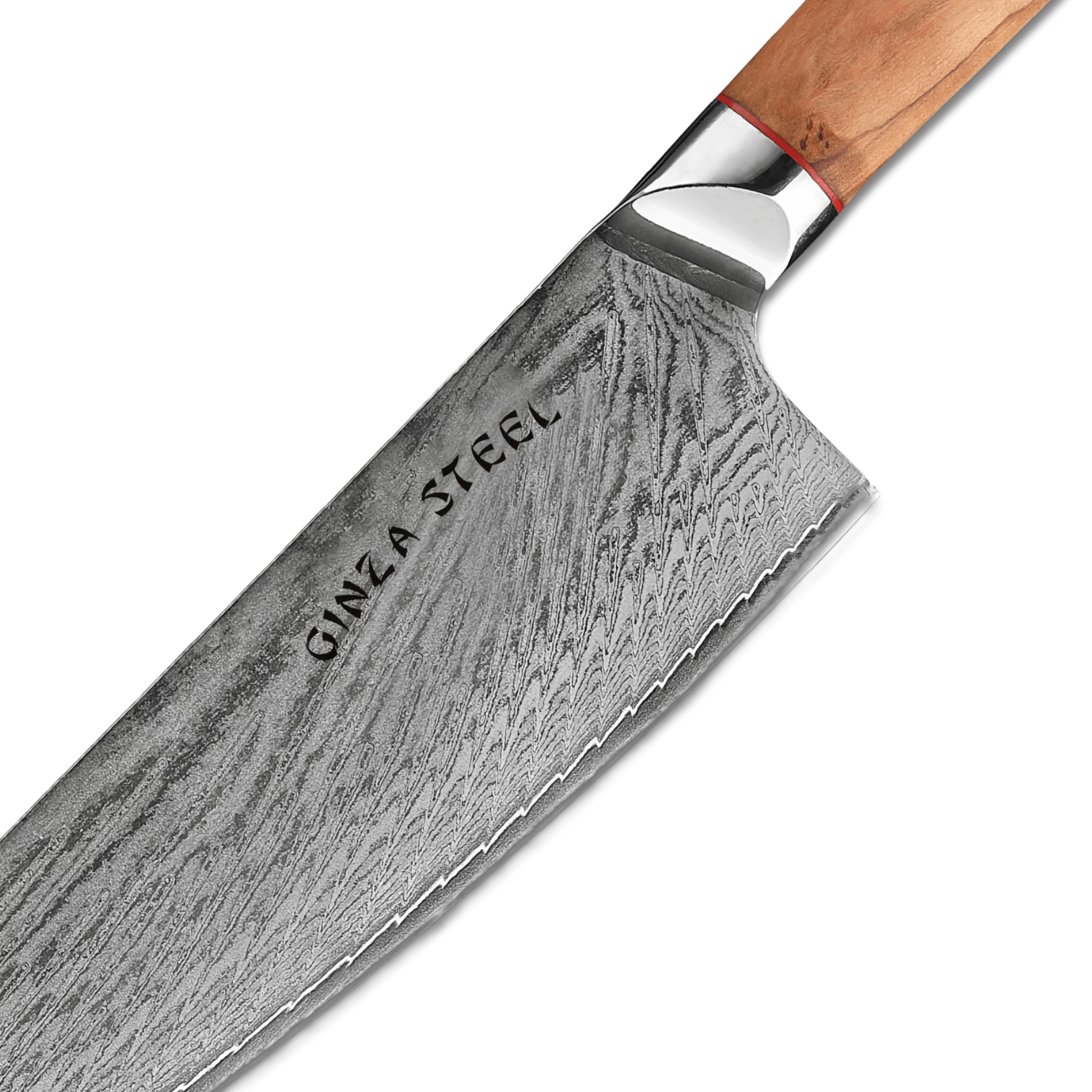 MIA 24 | Chef Knife 9" Damascus AUS10 Steel 67 Layer/Italian Olive Wood Handle