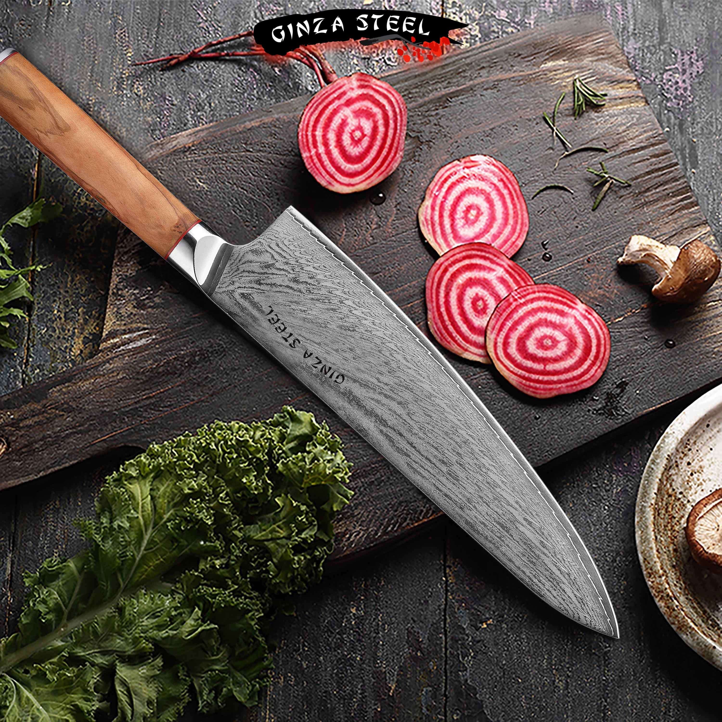 MIA TWO | Essential Two Piece Chef Knife Set | AUS10 Damascus Steel