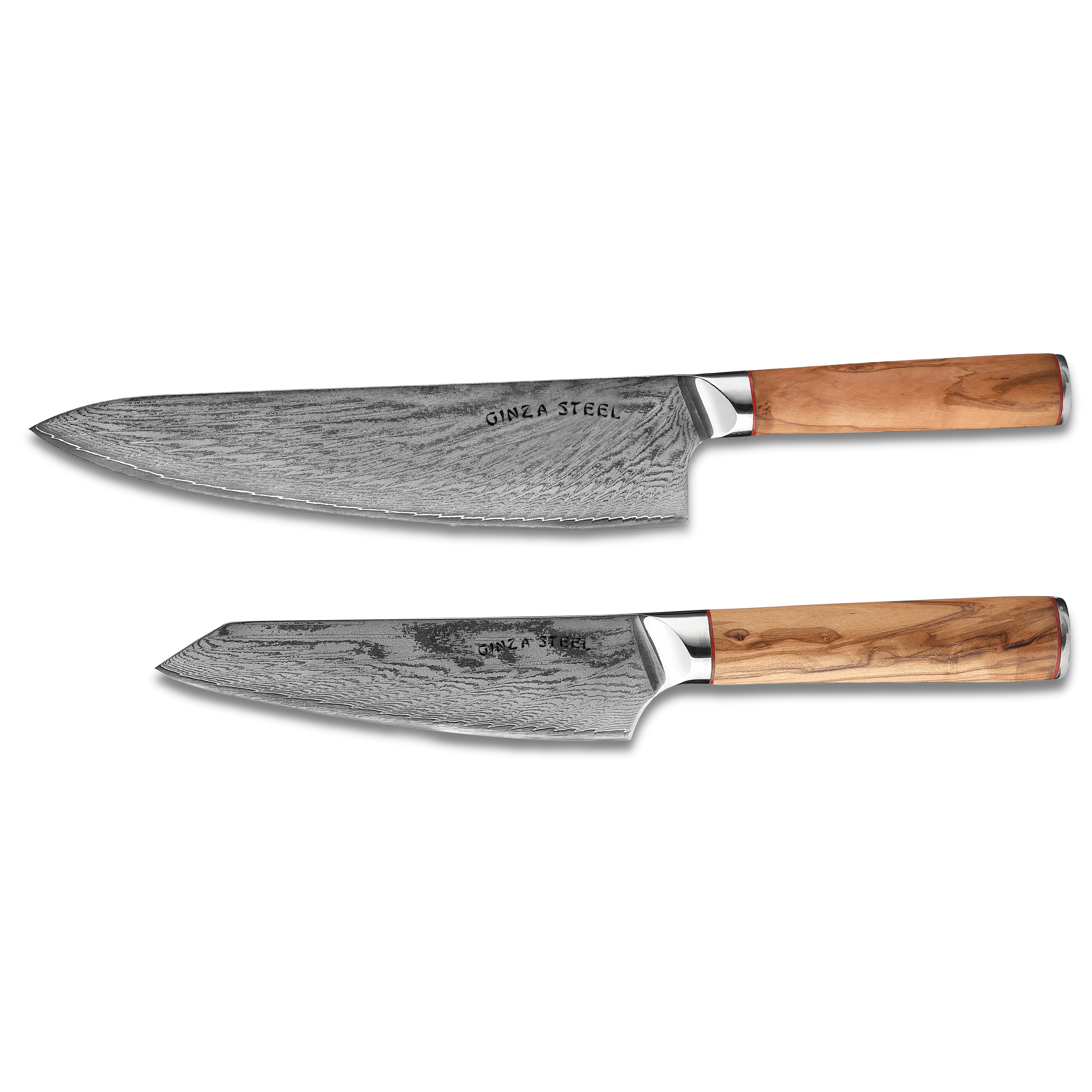 MIA TWO | Essential Two Piece Chef Knife Set | AUS10 Damascus Steel