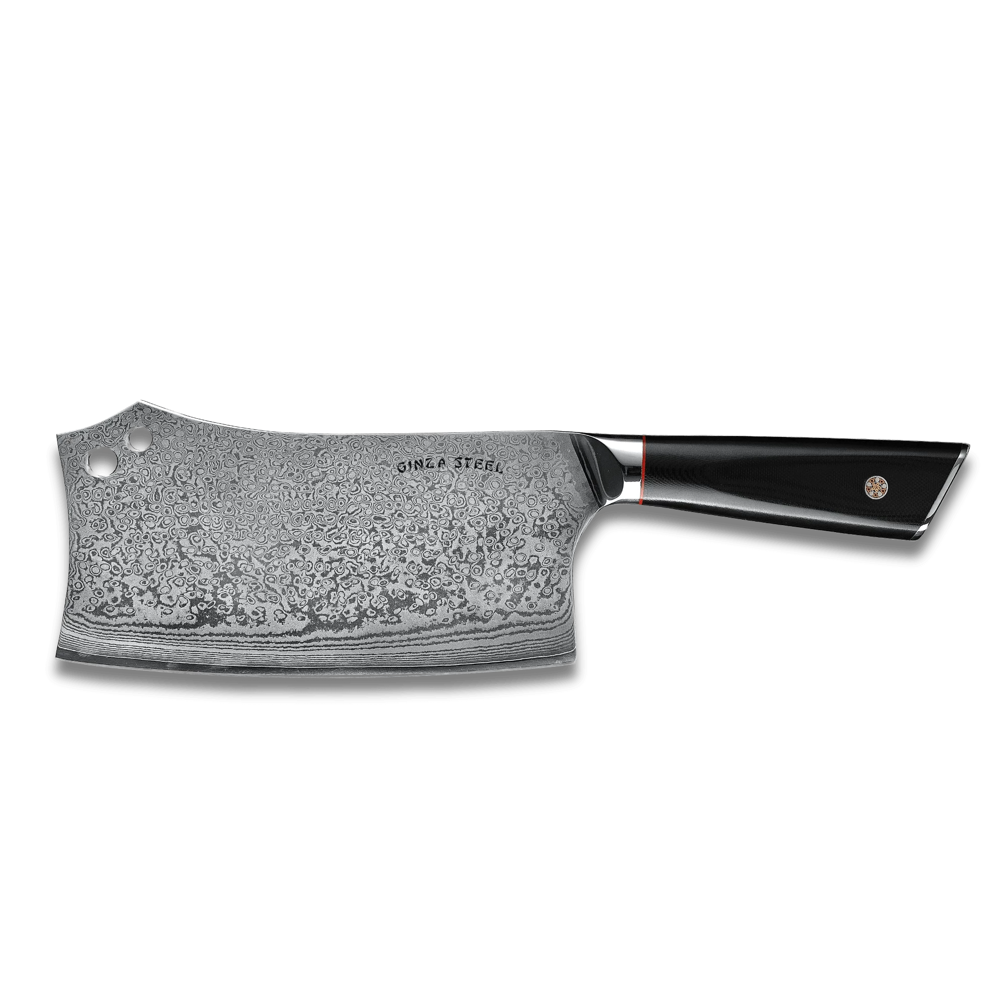 HAGAKURE Y | Chopping Knife 7" Damascus AUS 10 Steel