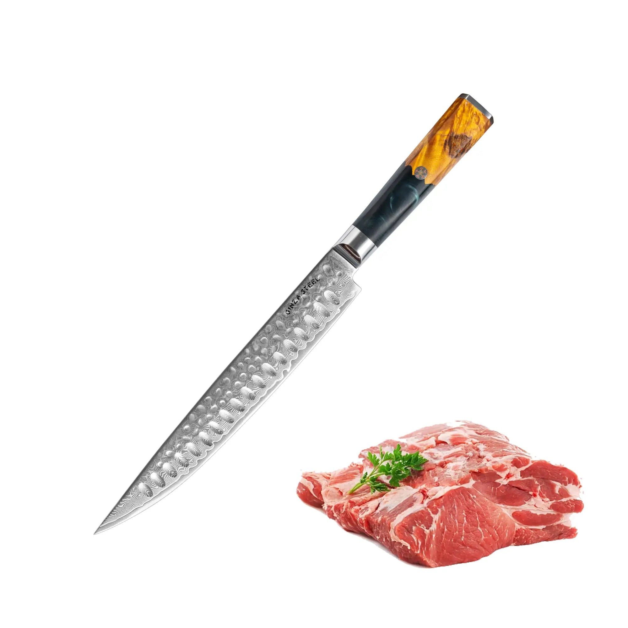 Kaze Katana – 9-Inch Carving Knife, Damascus VG10 Steel, 67 Layers