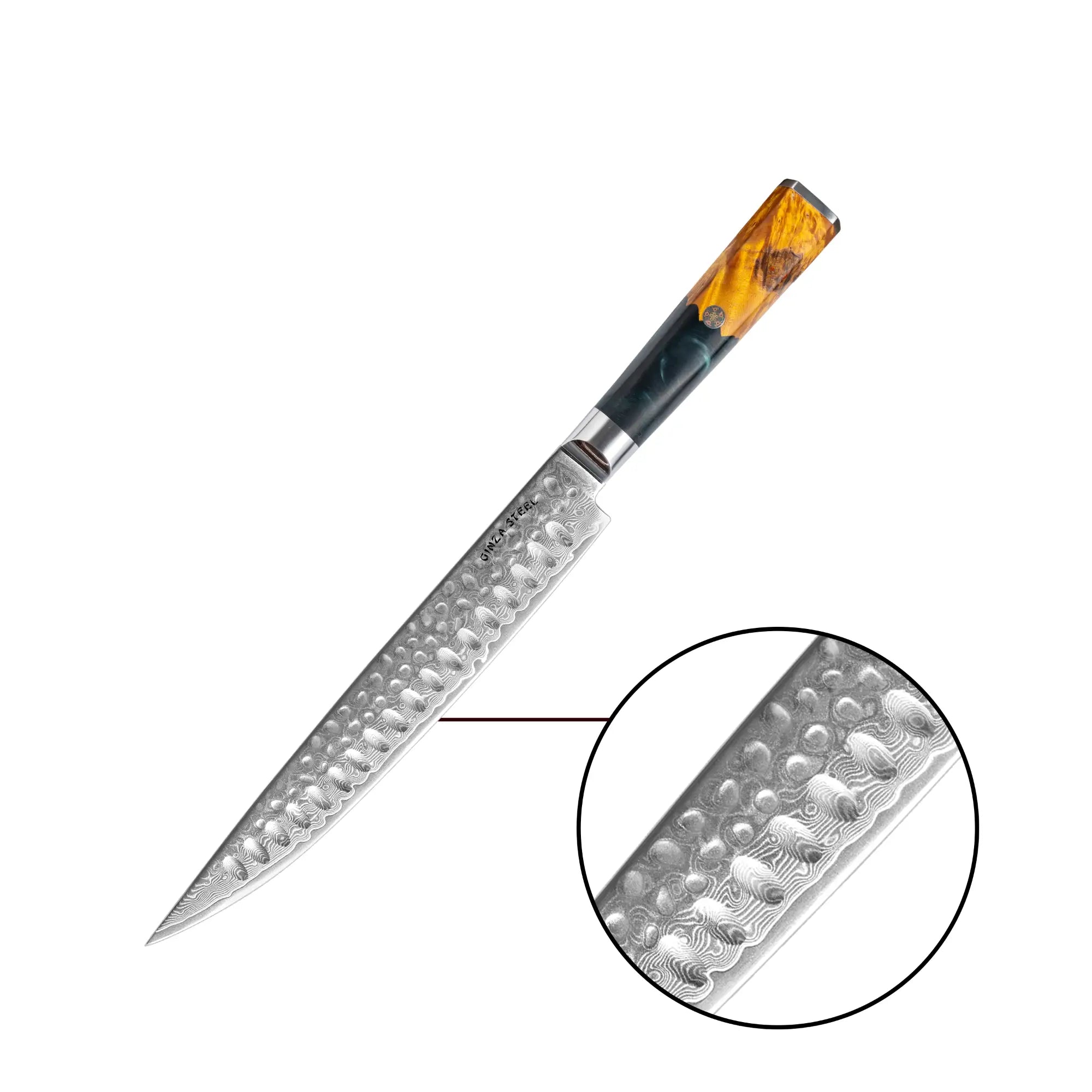 Kaze Katana – 9-Inch Carving Knife, Damascus VG10 Steel, 67 Layers