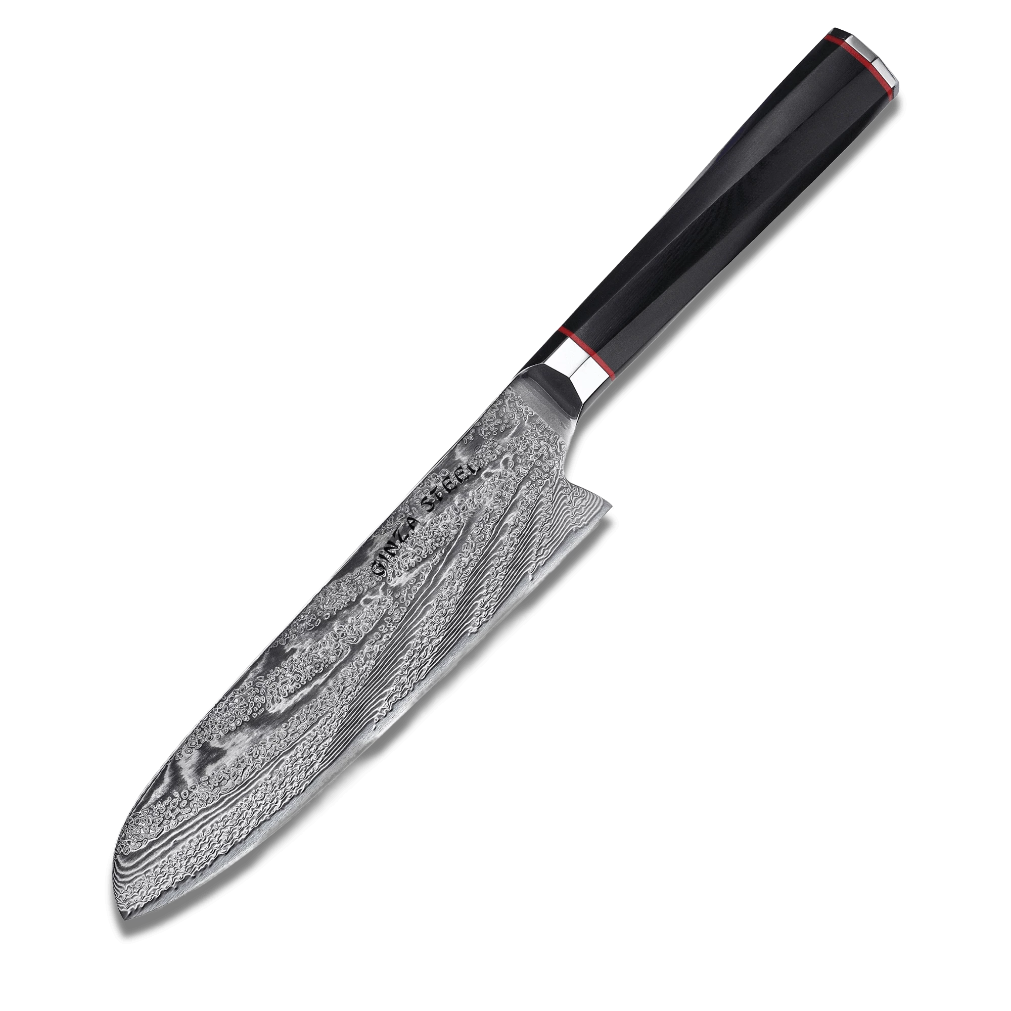 KATANA 18 | Japanese Style Santoku Knife 7" Damascus VG10 Steel 67 layer