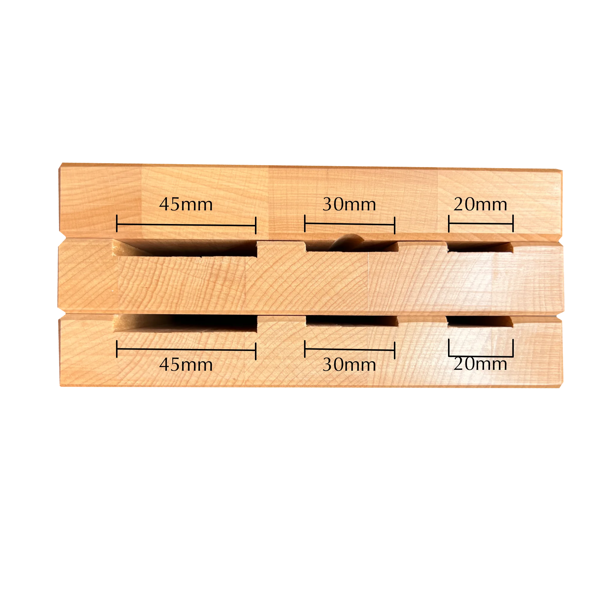 Knife Block Milly Beech Wood - (Knife not included)