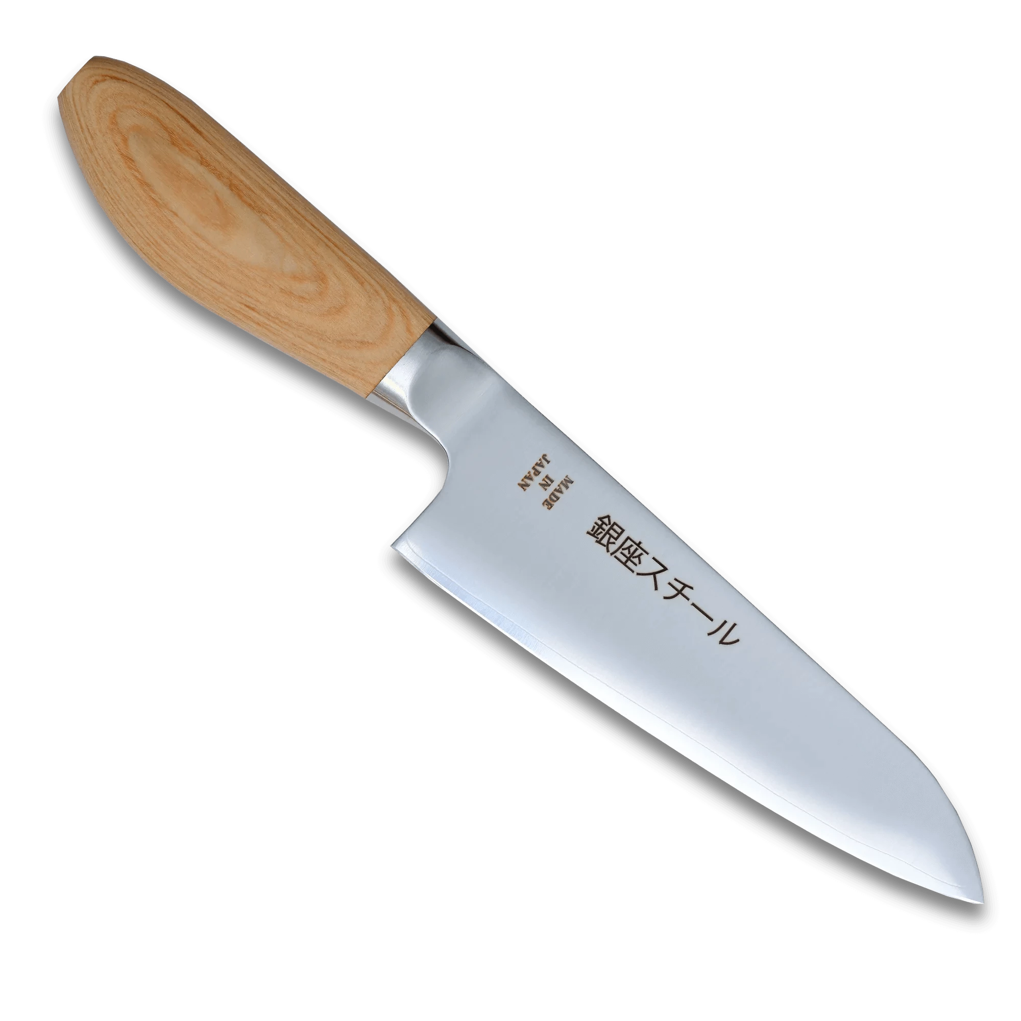 MATSUE 165 - Couteau Santoku MV Inox 165mm/Manche Bois Naturel