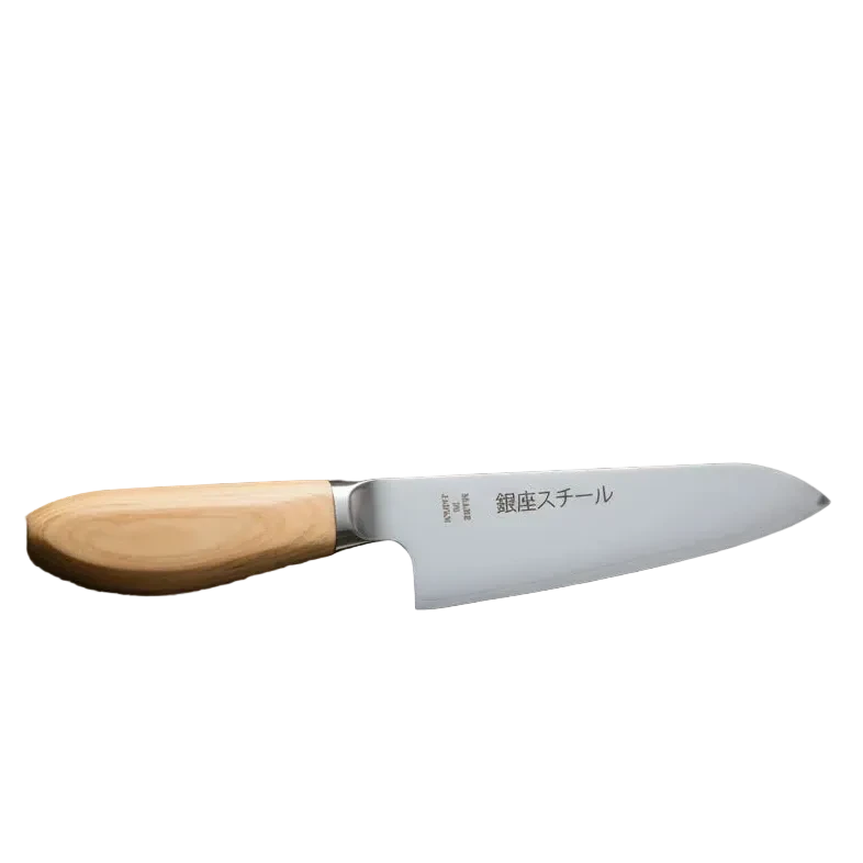 MATSUE 165 - Couteau Santoku MV Inox 165mm/Manche Bois Naturel