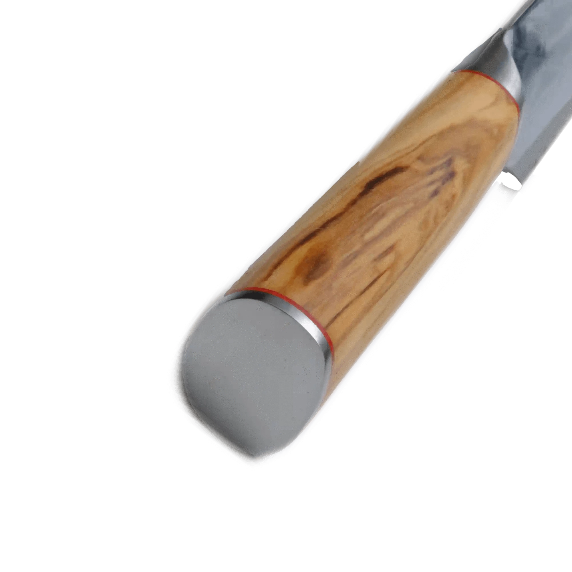 MIA Z | COUTEAU A PAIN 8" Acier Damas AUS10 67 Couches / Manche Bois d'Olivier