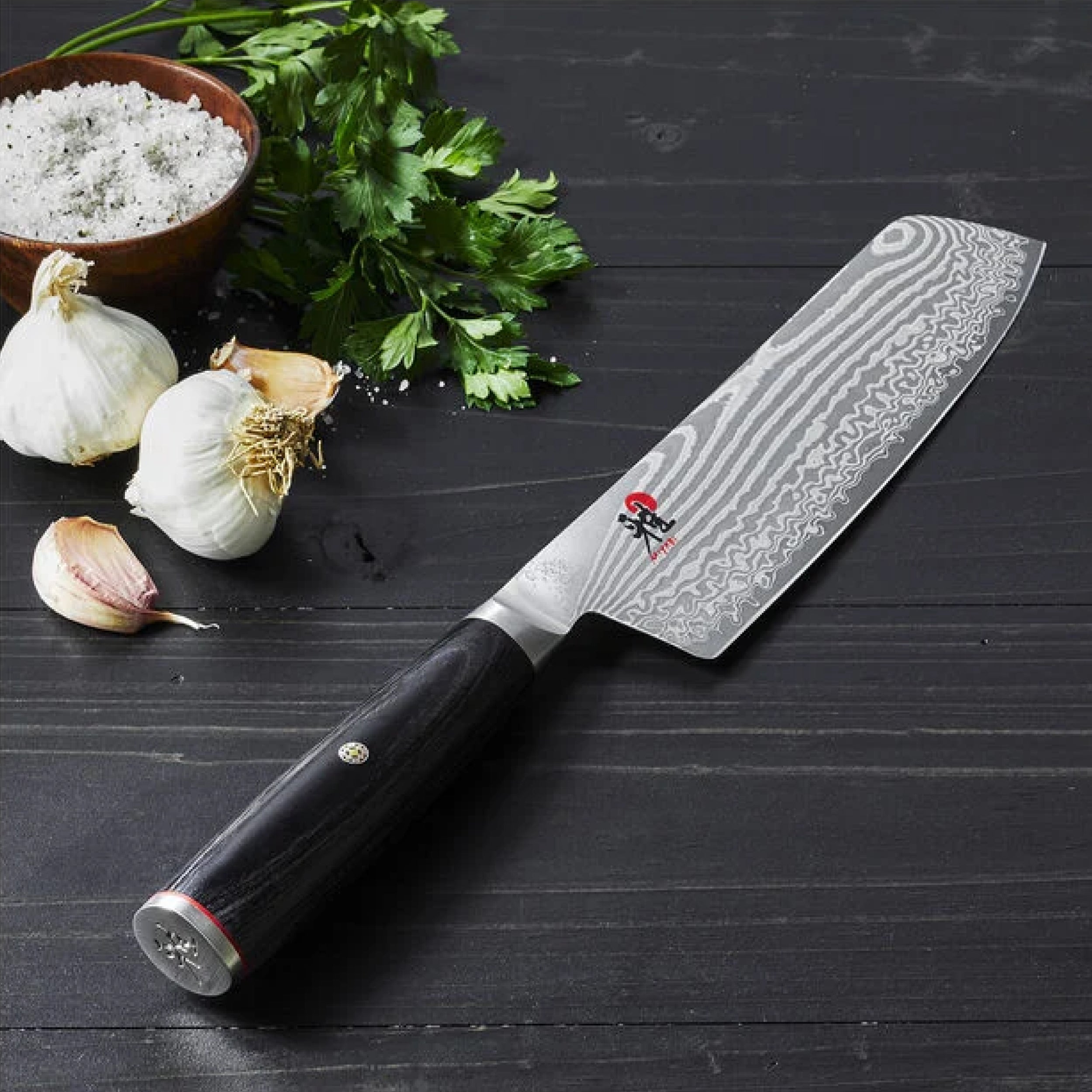 Miyabi Kaizen II 5000FCD 6.5″ Nakiri – FC61 Core, 48‑Layer Damascus, D‑Shape Pakkawood Handle