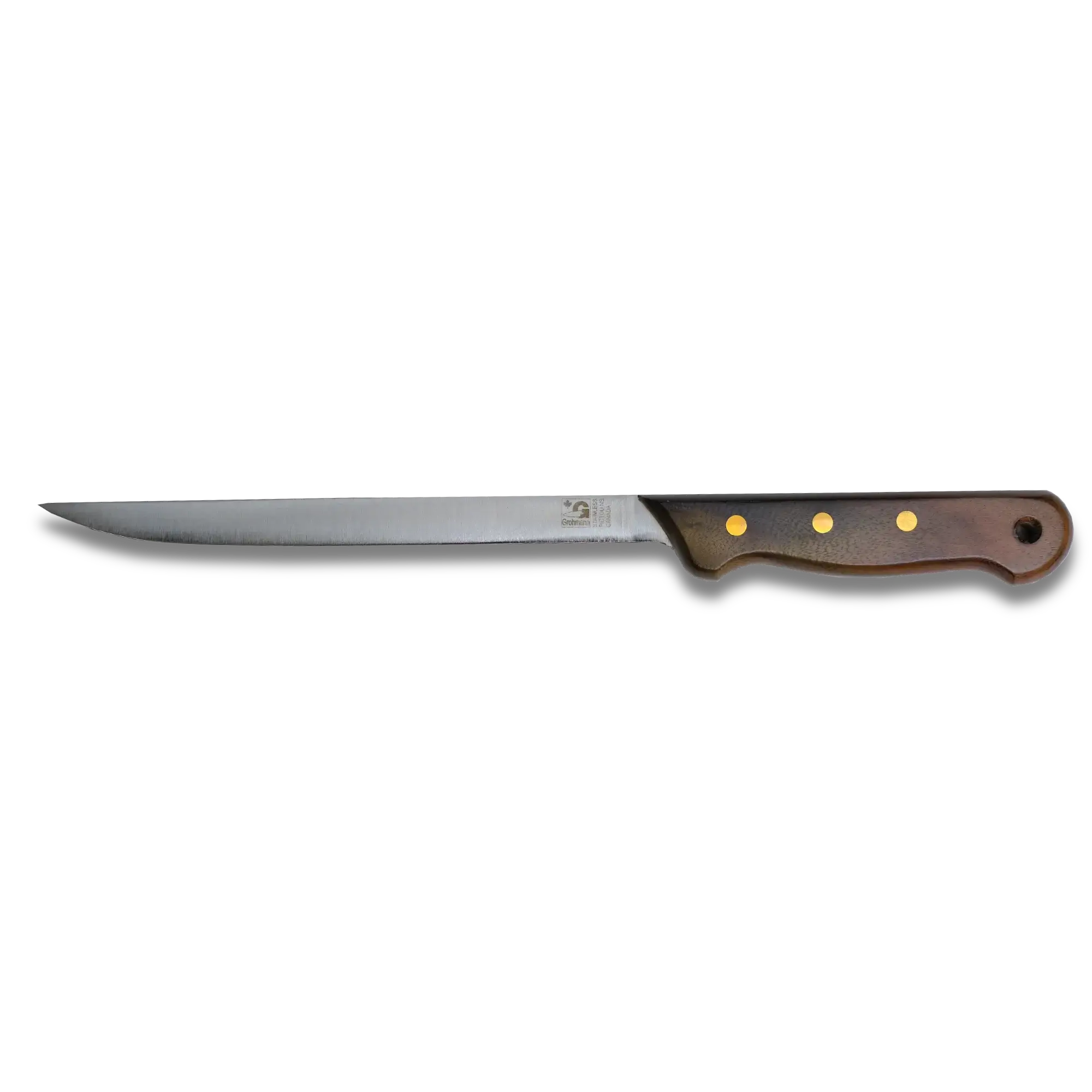 Regular Line Fillet Knife & Leather Sheath 8" Blade