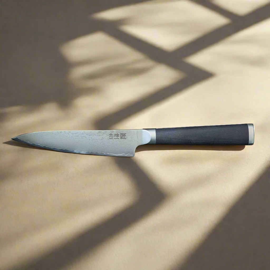 Miyako SUS 130mm Petty Knife - 33 Layer Damascus Steel Blade – Made in Japan