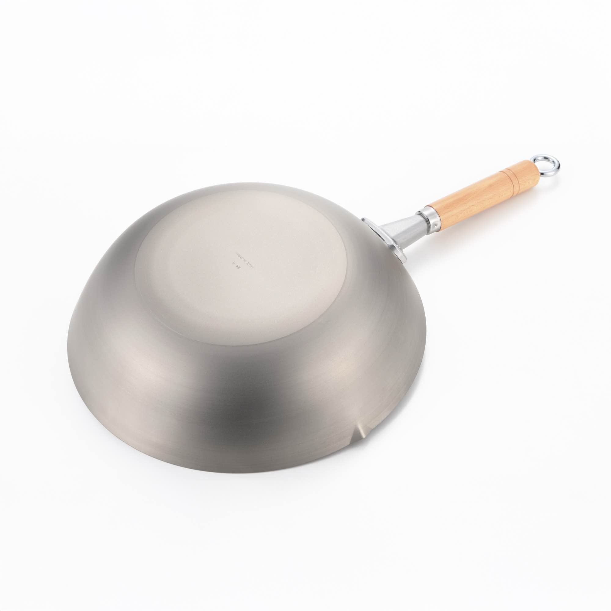 Yoshikawa Cook-Pal Titanium Wok 36cm with Stainless Steel Lid