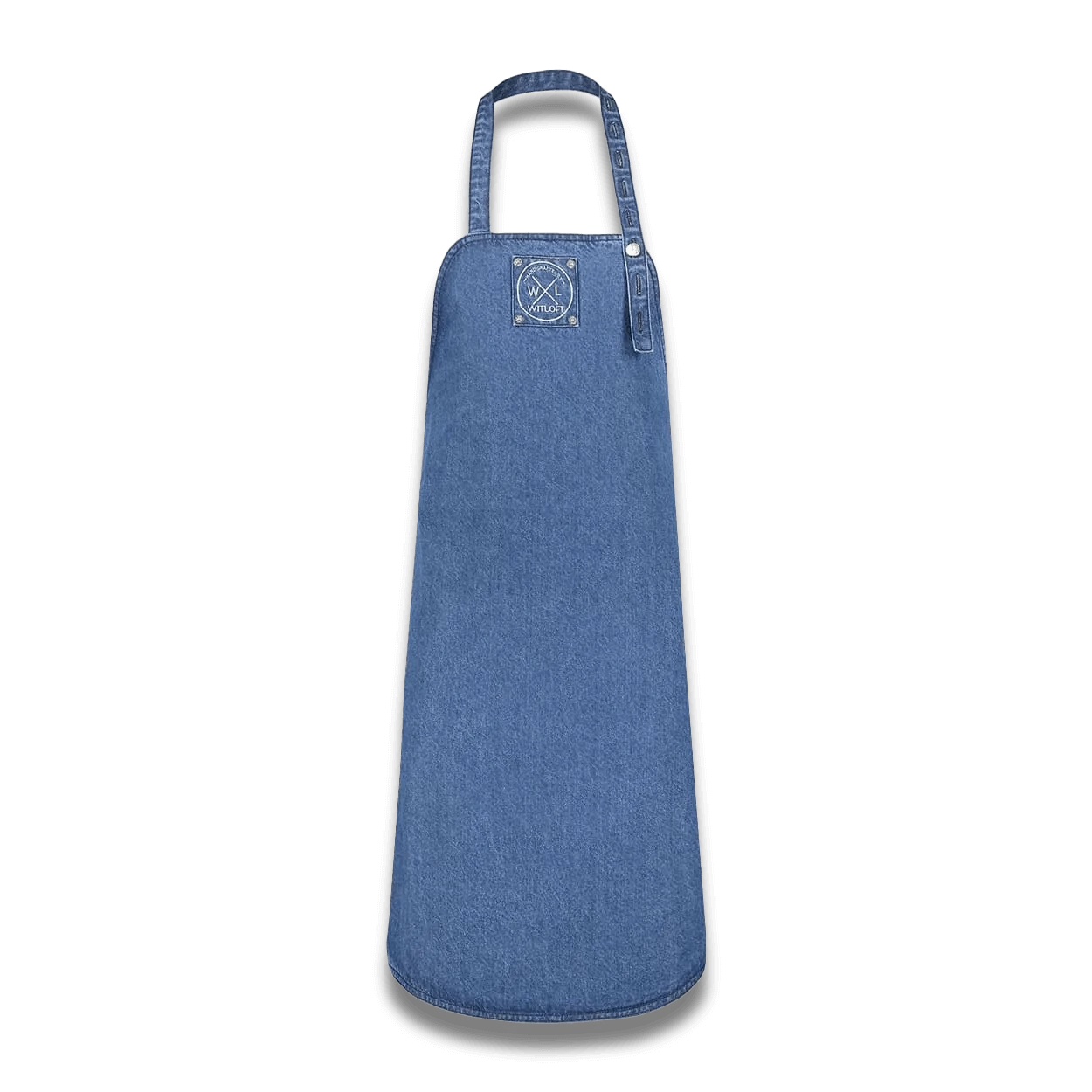 WITLOFT - Apron Denim Long - Mid Blue