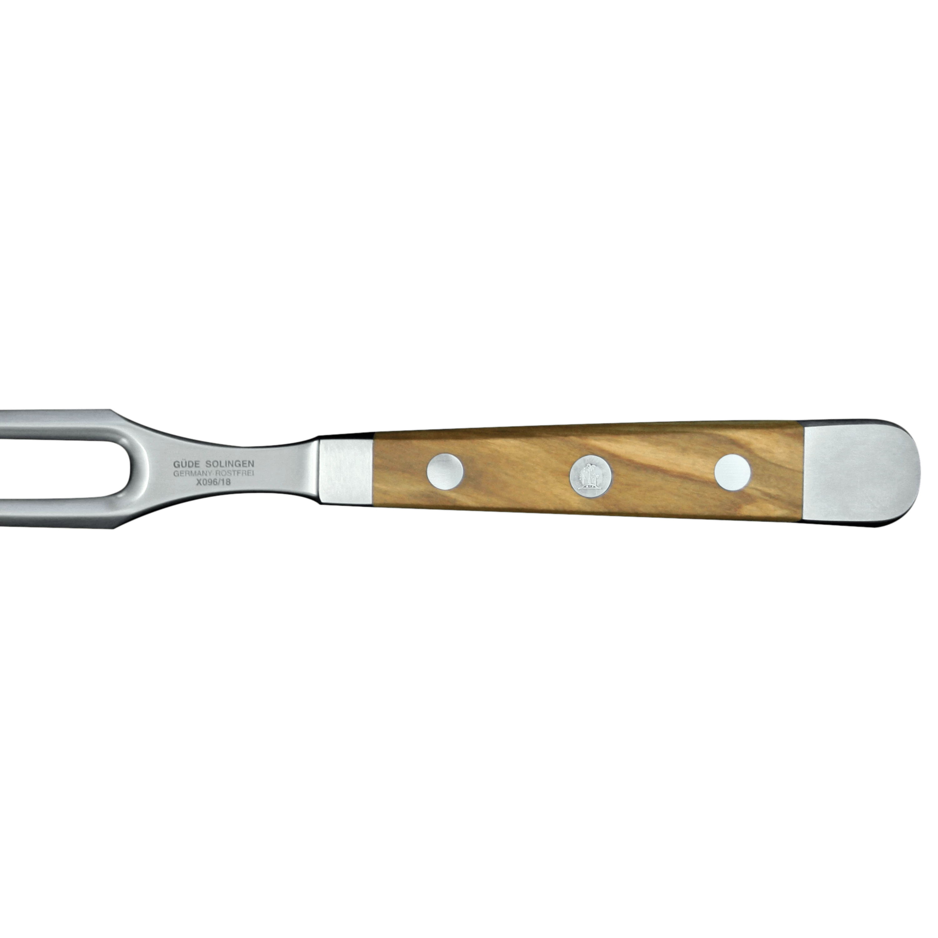 ALPHA OLIVE | Meat Fork 7"  | Forged Steel / Olive wood handle