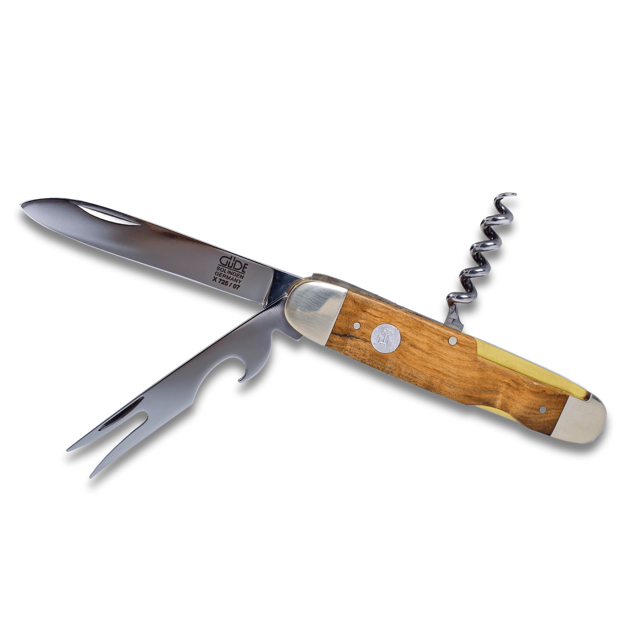 ALPHA OLIVE Pocket Knife & Fork - GÜDE Solingen