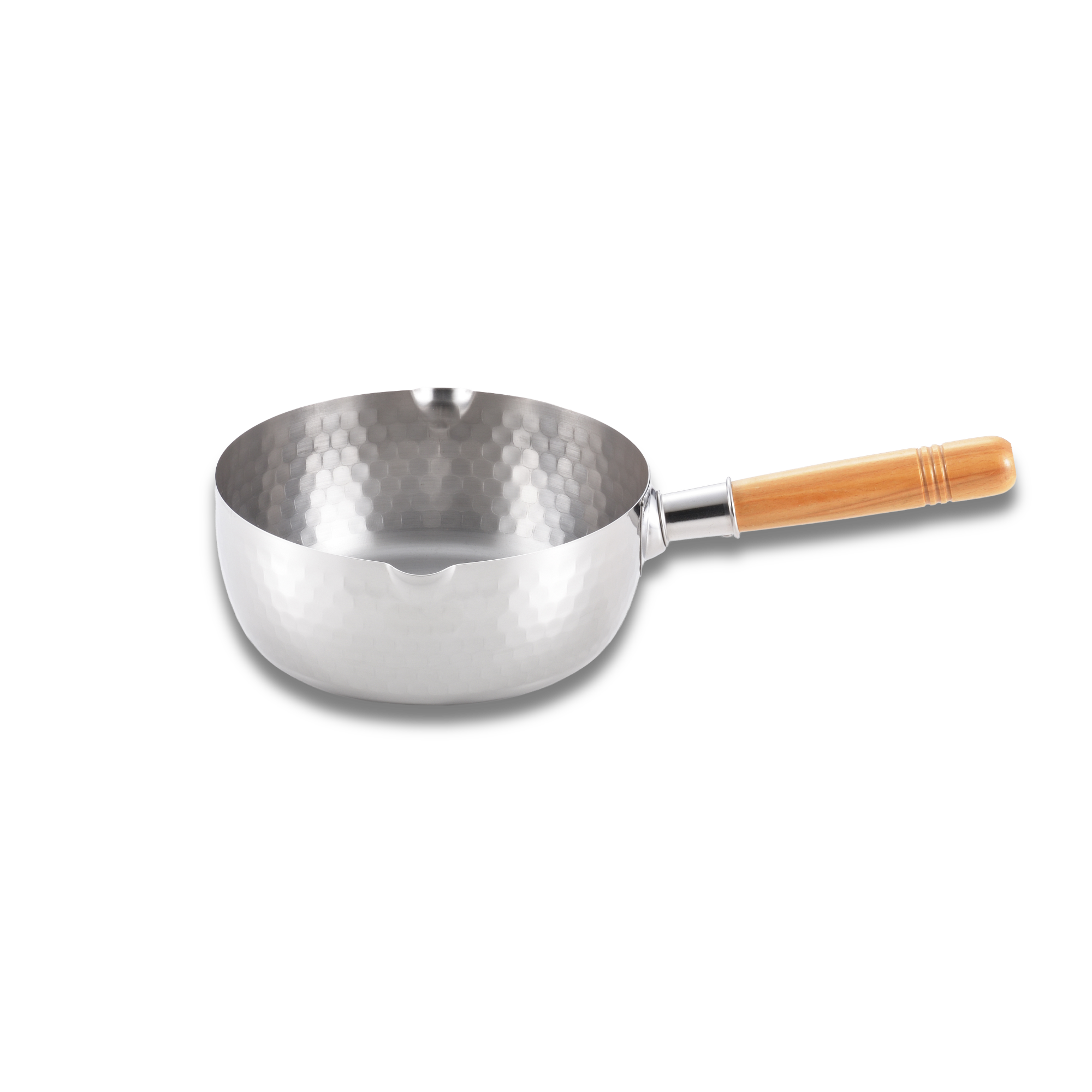 Yoshikawa Yukihira Saucepan 20 cm | 2.1 L Stainless Steel with Wooden Handle