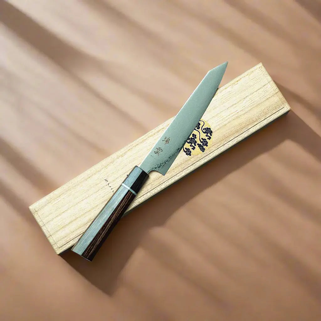 Seki Kanetsugu 4-Piece Knife Set with Magnetic Block – R2/SG2 Steel