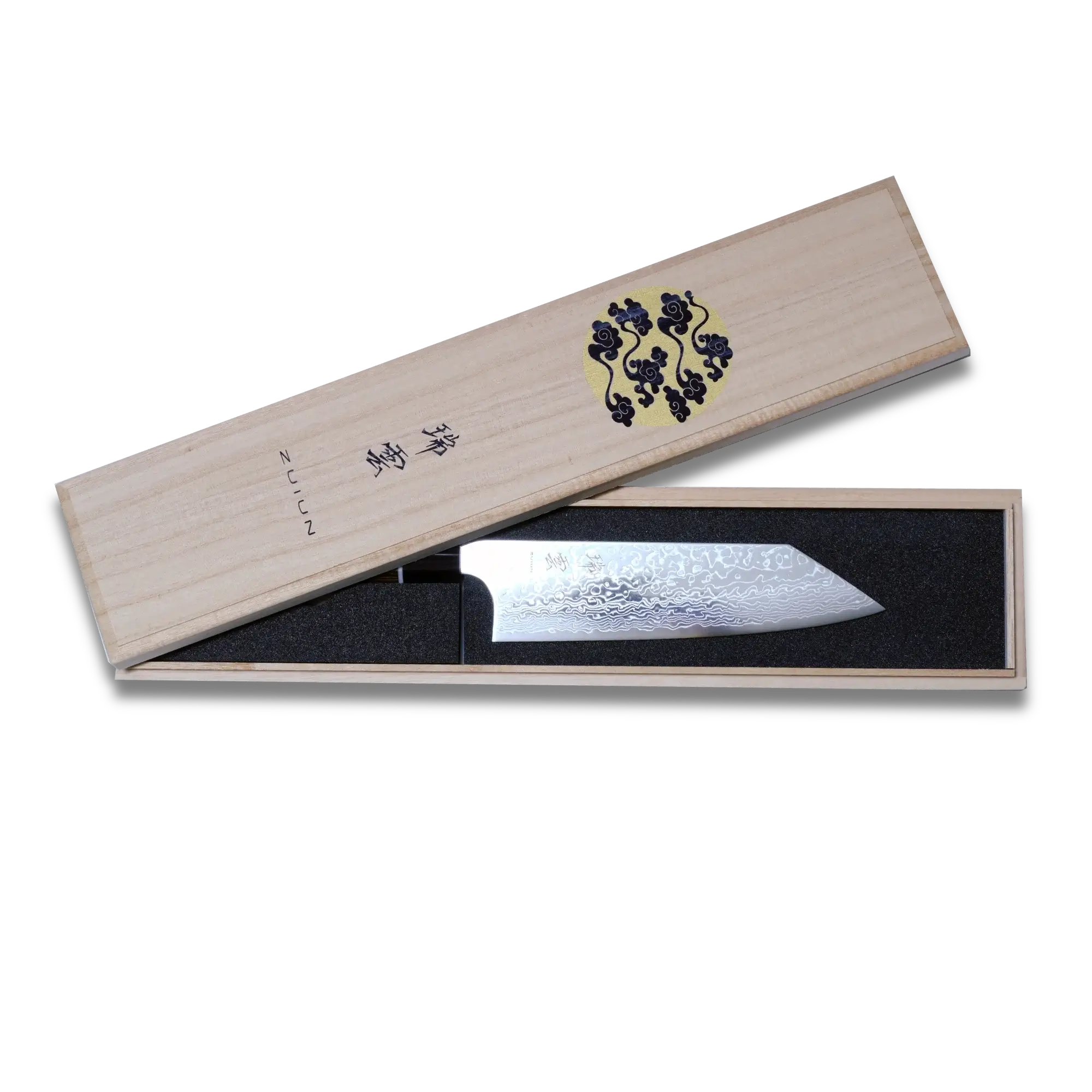 ZUIUN Japan | Handmade Kiritsuke Santoku Knife Damascus Steel 180mm