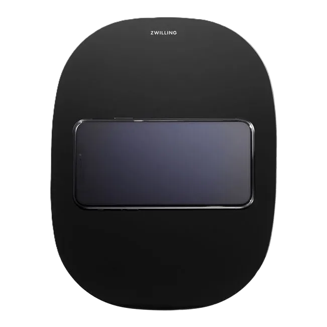 ZWILLING Enfinigy Kitchen Scale in black with wireless charging capability