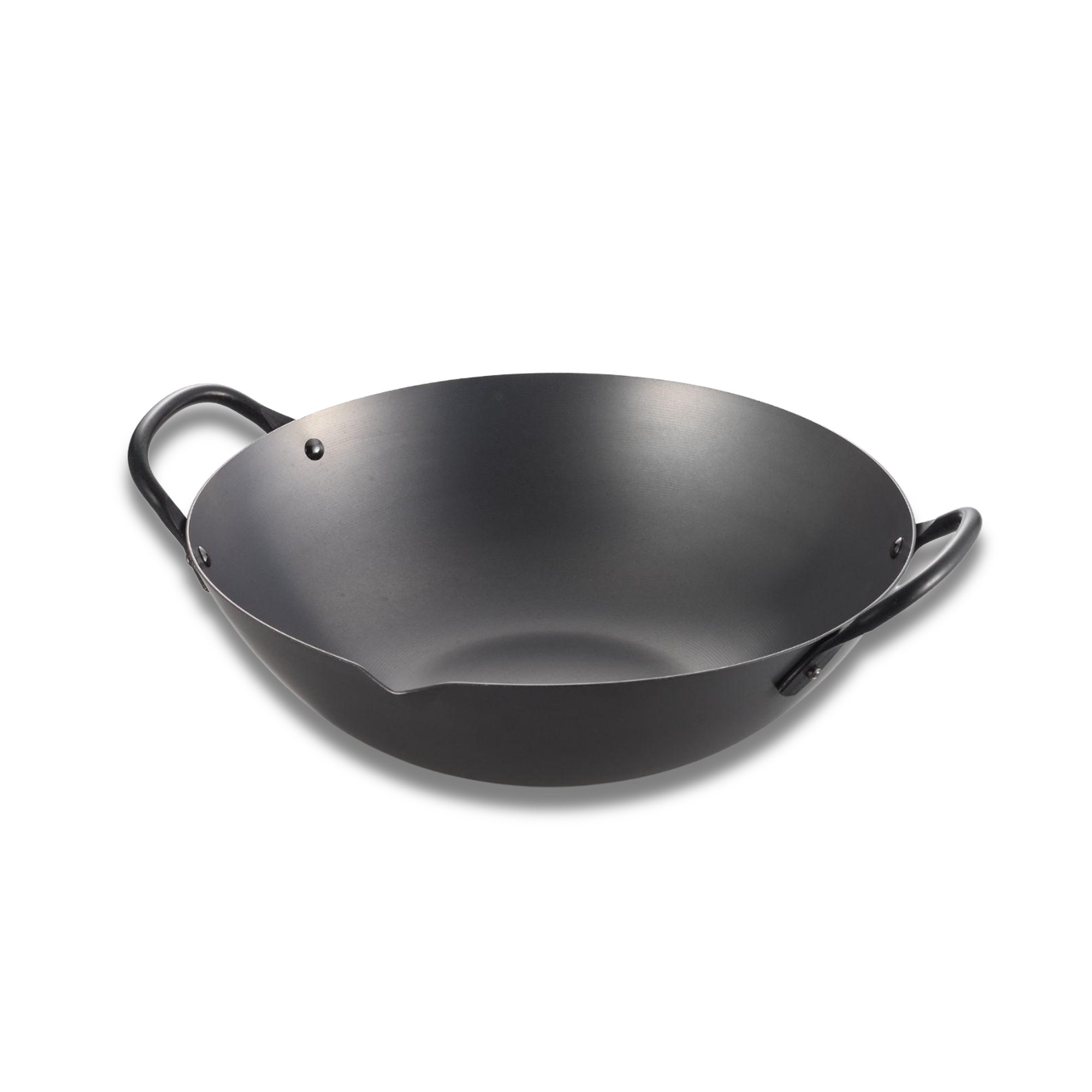 Yoshikawa Cook-Pal Ren Series Guangdong Wok 36 cm – Nitrided Carbon Steel, Round Bottom