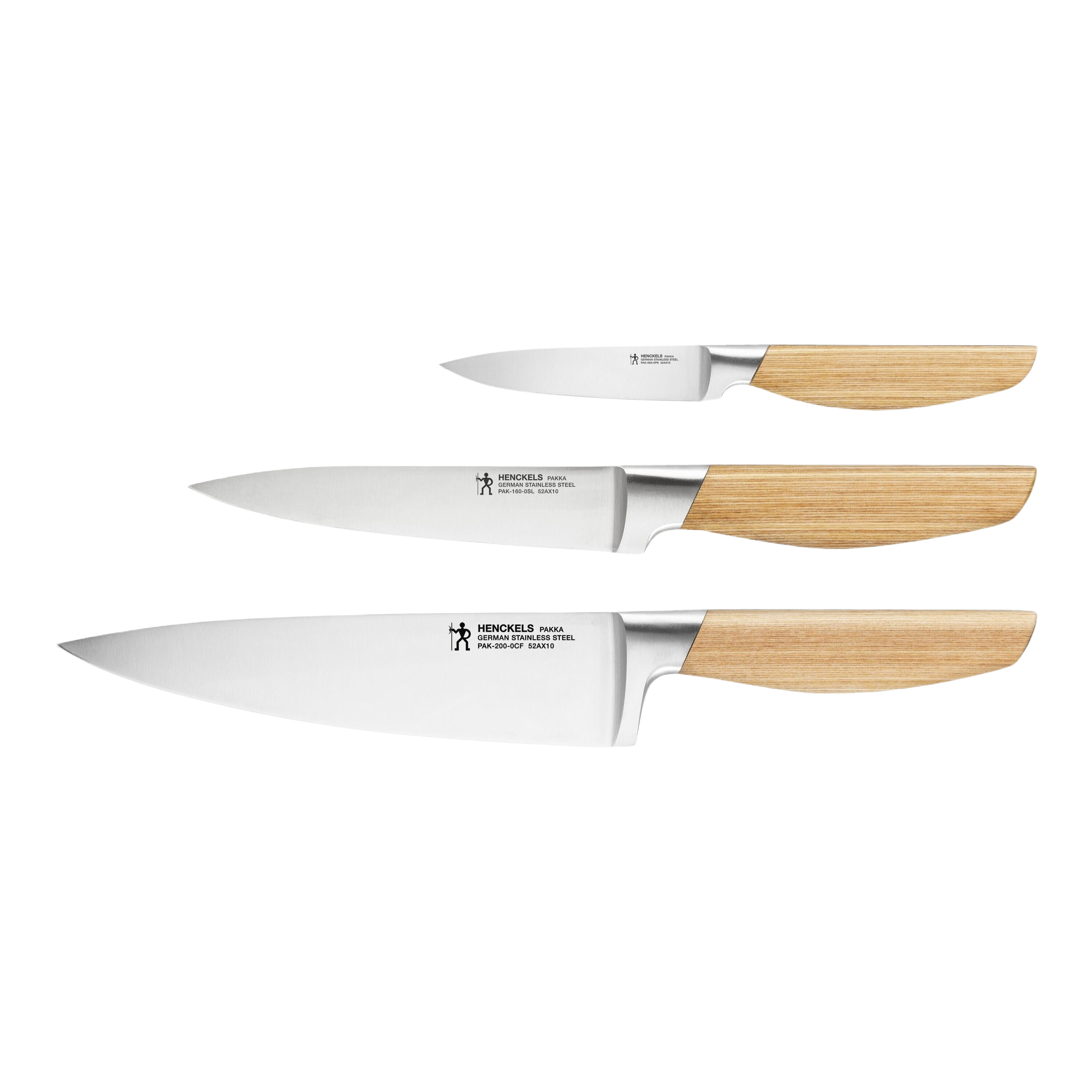 HENCKELS Pakka 3 Piece, Knife Set, Nature