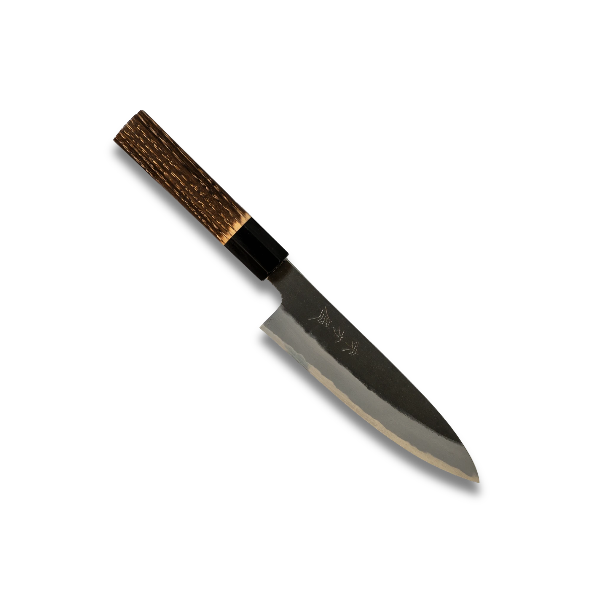 Hinoura Ajikataya Petty Knife 150mm – Kurouchi Finish, White #2 Steel