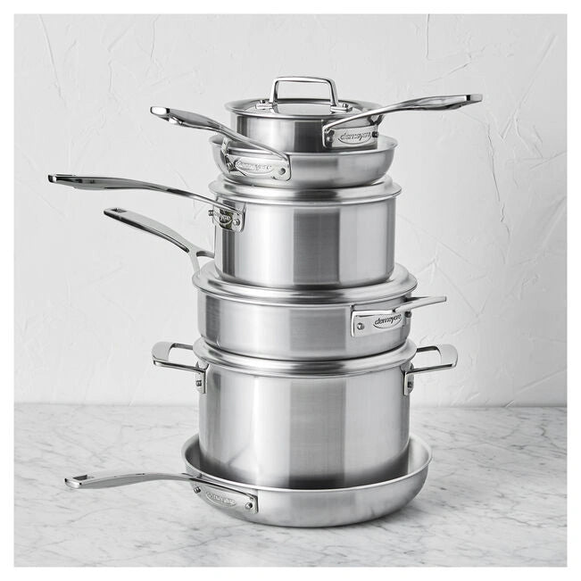 DEMEYERE Essential 5 10 Piece 18/10 Stainless Steel Cookware Set