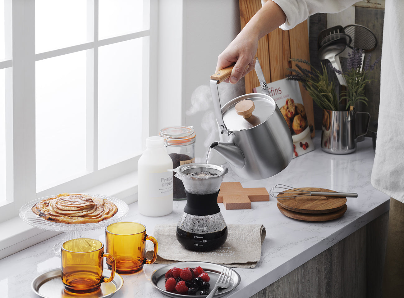 Yoshikawa Aikata Stainless Steel Kettle 1.8L