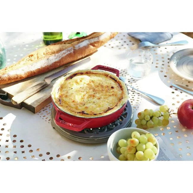 STAUB Pans 20 cm / 8 inch Cast Iron Frying Pan With 2 Handles, Cherry