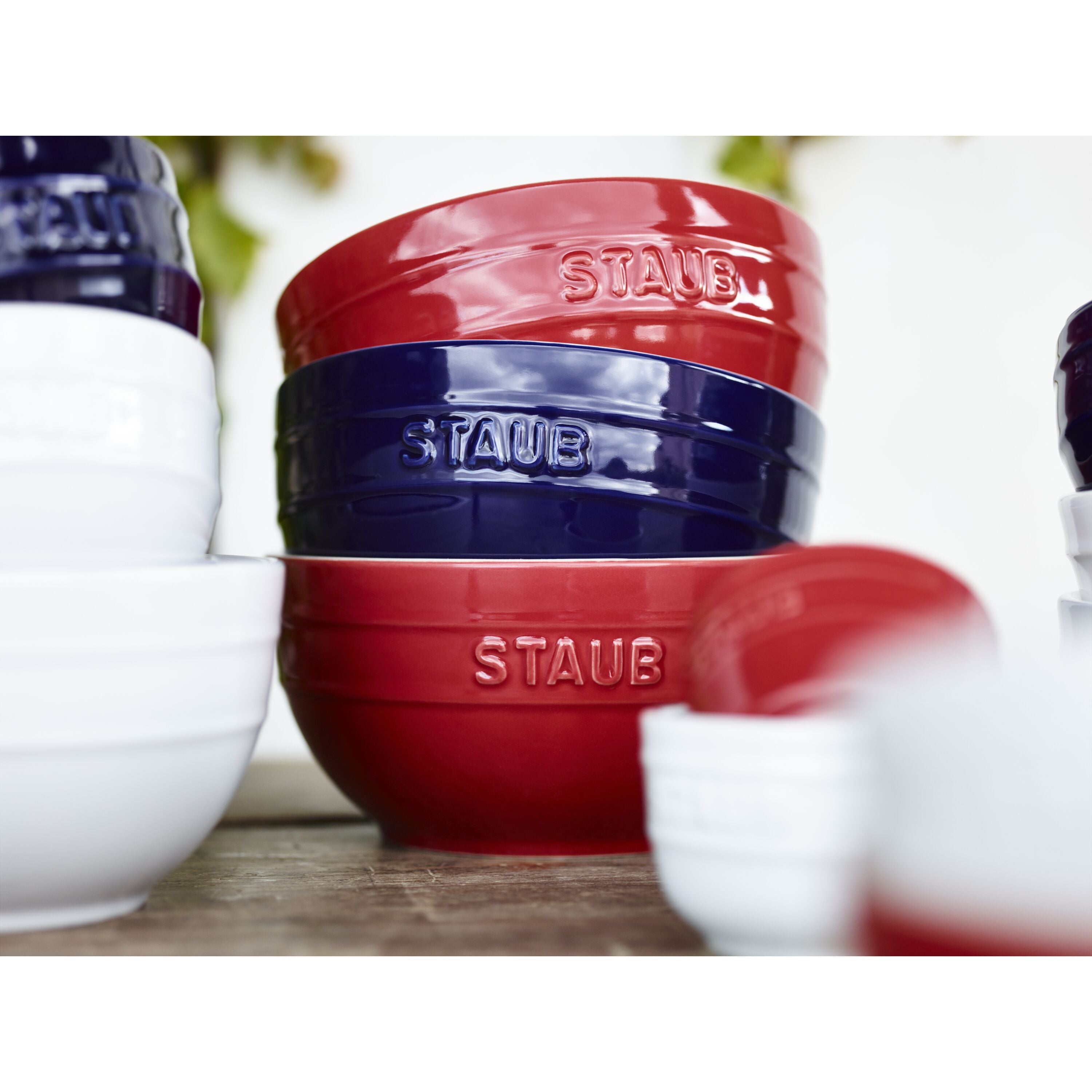 STAUB Ceramique 14 cm Ceramic Round Bowl, Dark-Blue