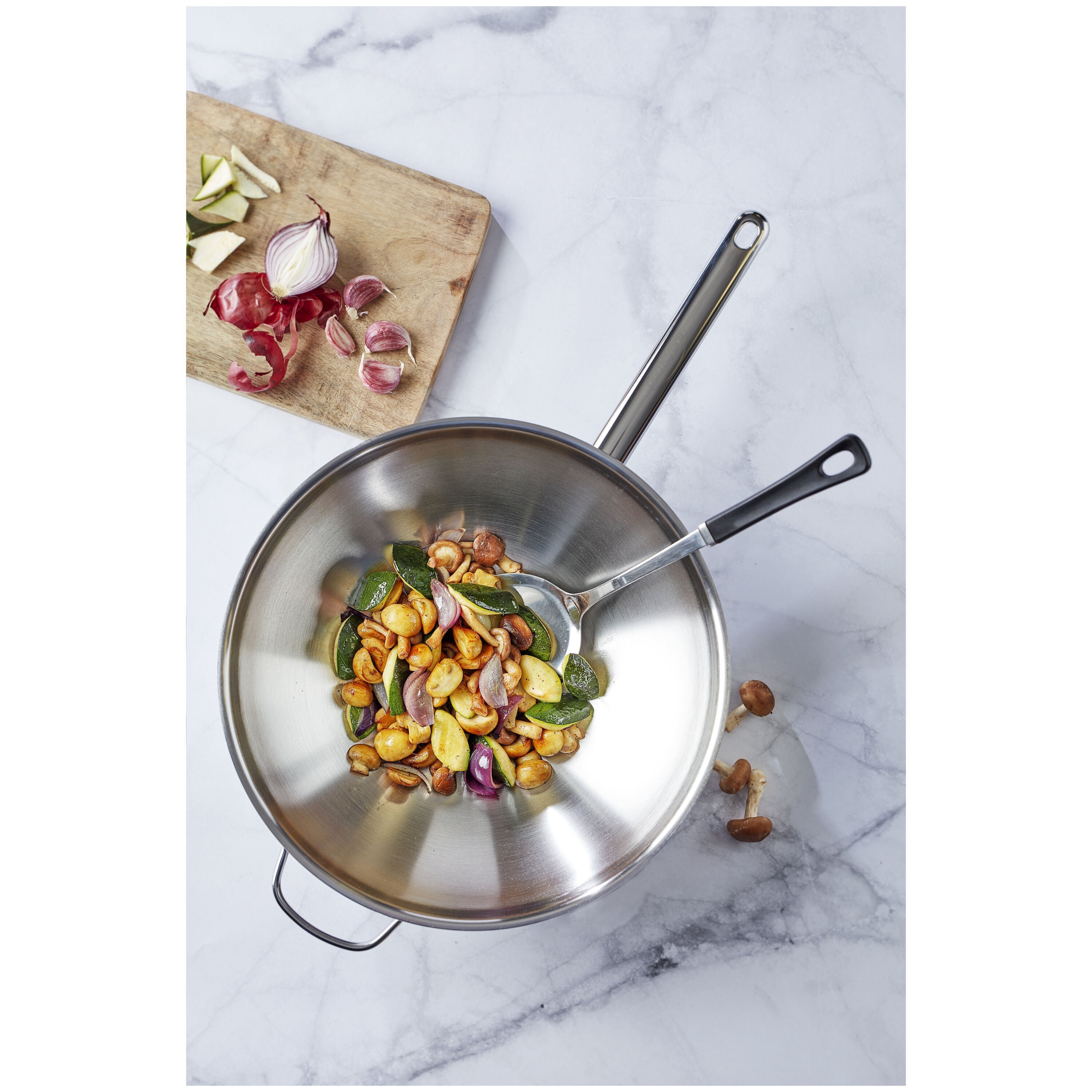 ZWILLING Plus 32 cm / 12.5 inch 18/10 Stainless Steel Wok
