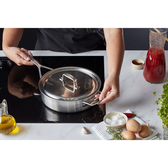 DEMEYERE Essential 5 24 cm 18/10 Stainless Steel Saute Pan