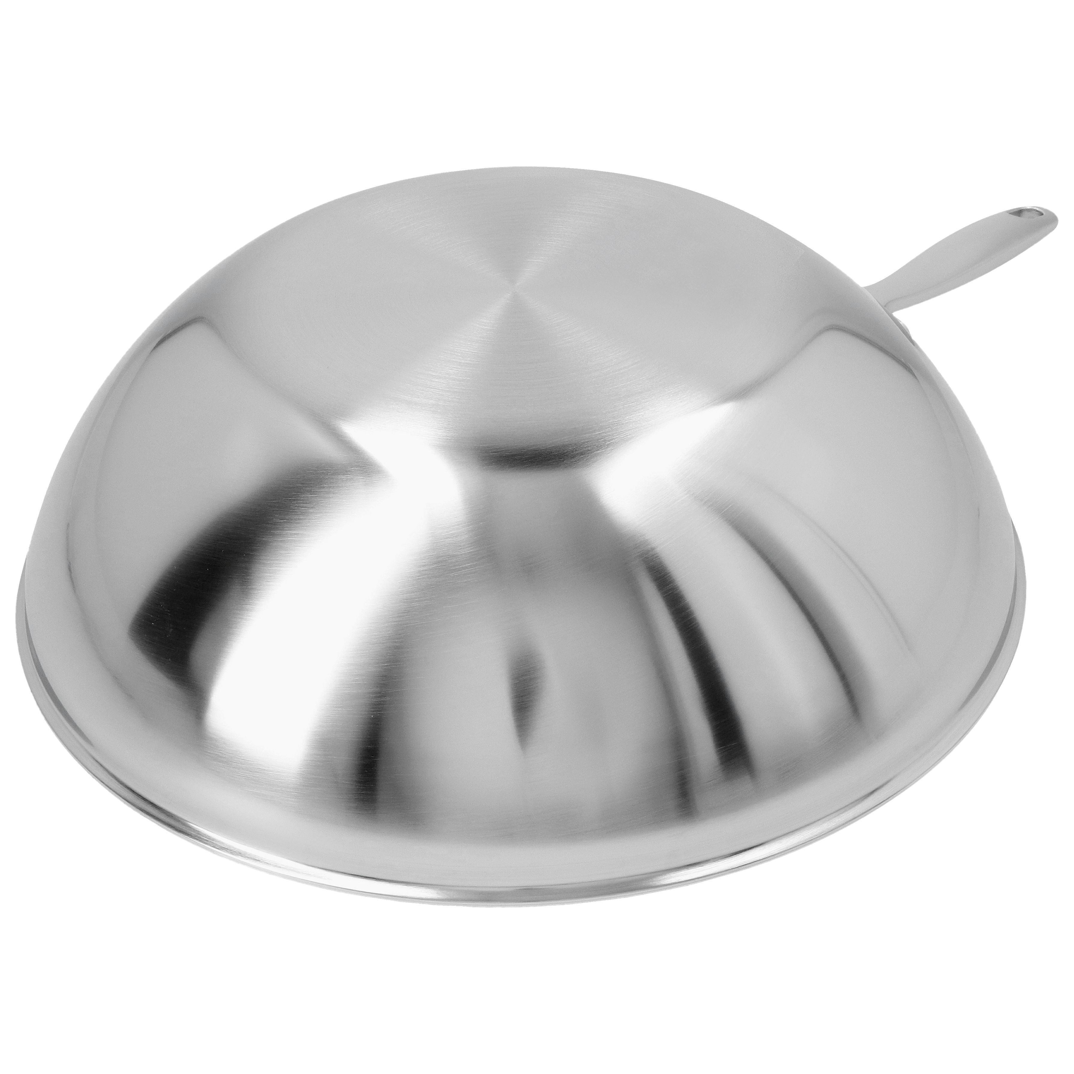 DEMEYERE Industry 5 30 cm / 12 inch 18/10 Stainless Steel Wok Flat Bottom