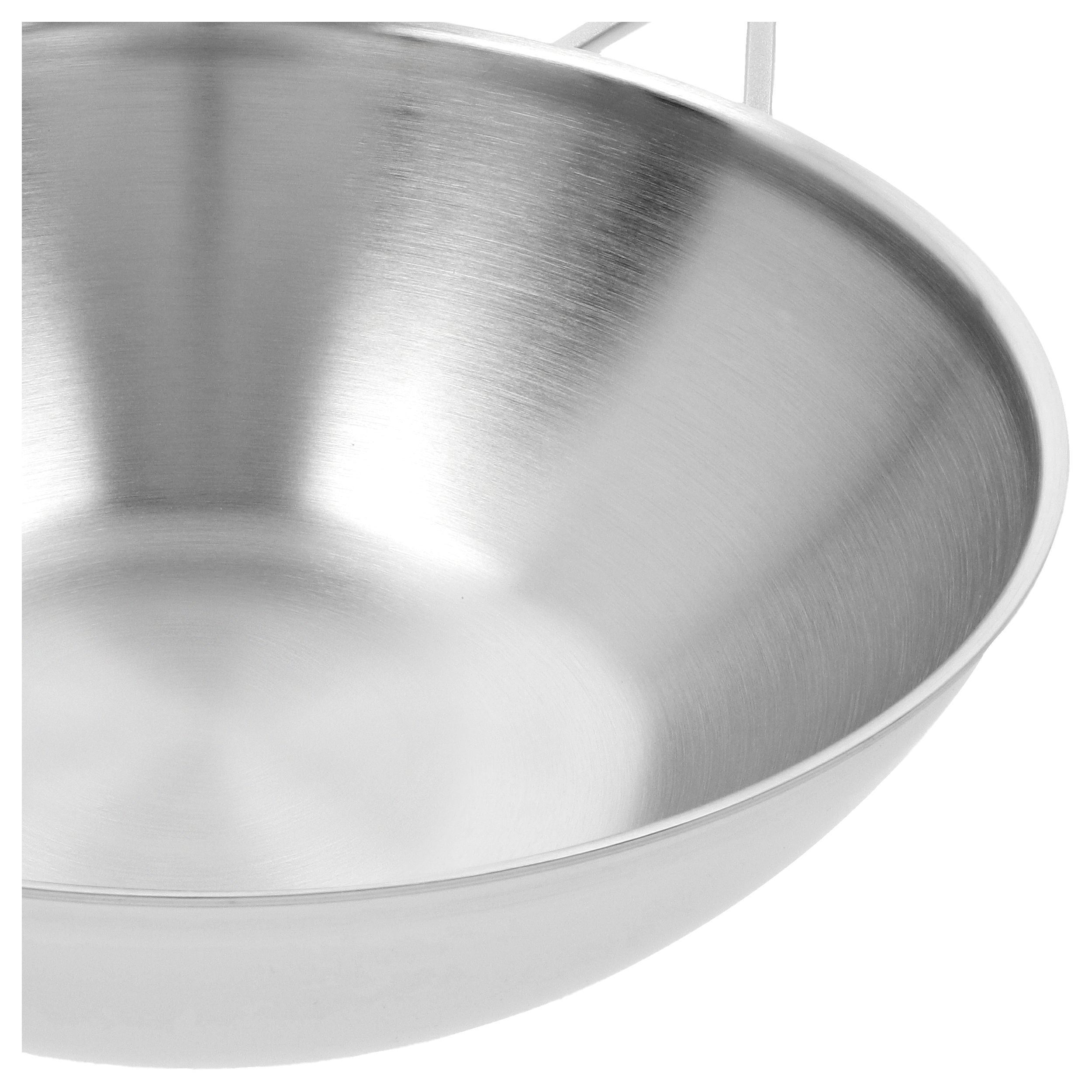 DEMEYERE Industry 5 30 cm / 12 inch 18/10 Stainless Steel Wok Flat Bottom