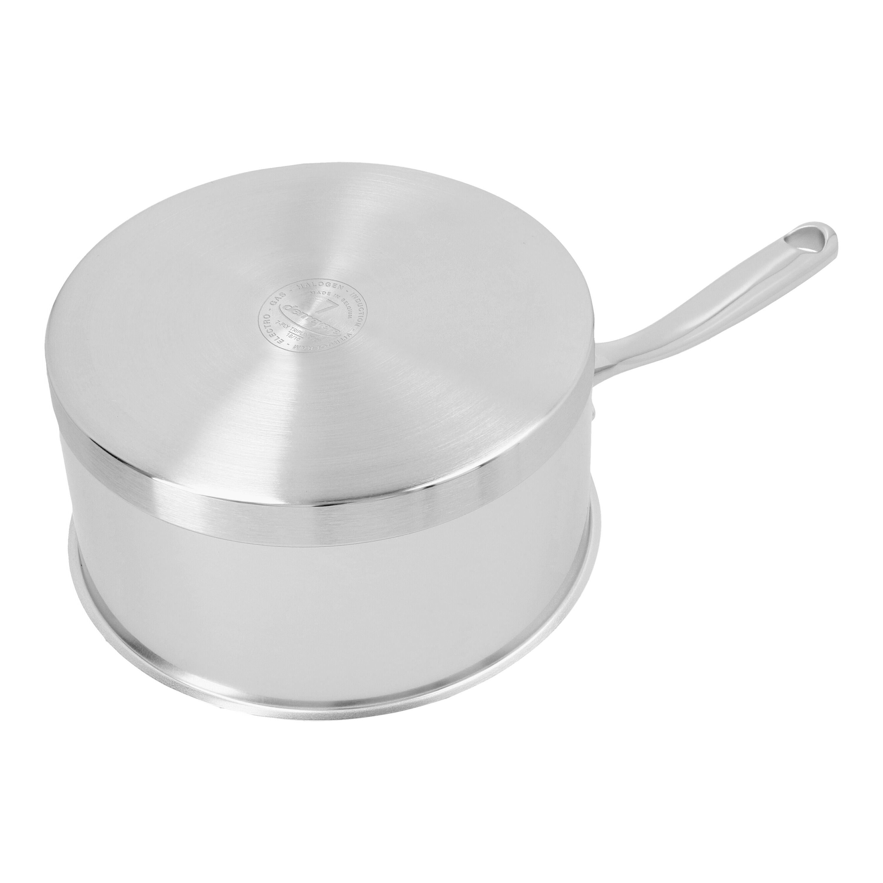 DEMEYERE Atlantis 7 2.2 L 18/10 Stainless Steel Round Sauce Pan With Lid, Silver