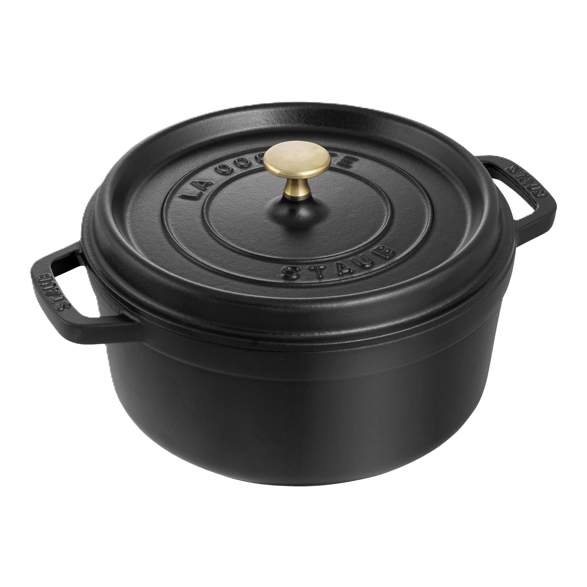 STAUB La Cocotte 2.5 L Cast Iron Round Cocotte, Black
