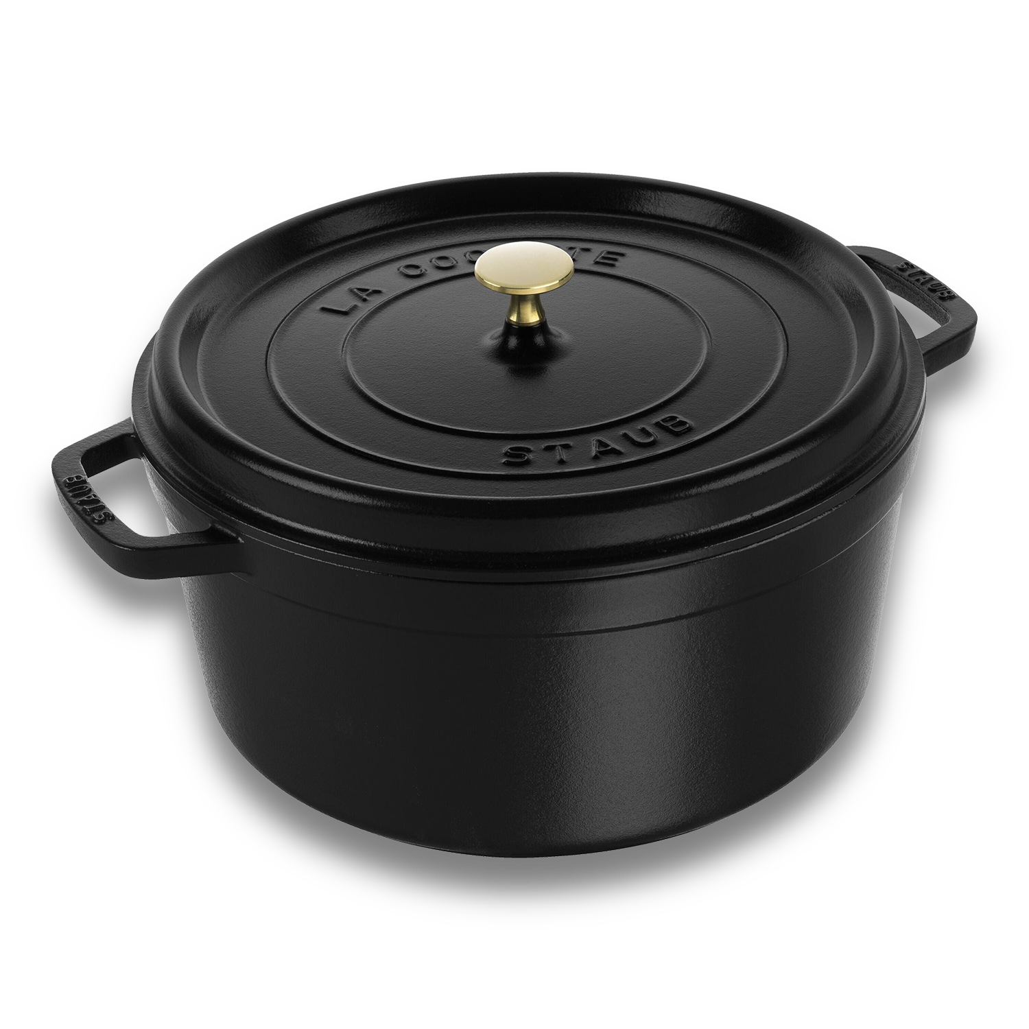 STAUB La Cocotte 8.4 L Cast Iron Round Cocotte, Black