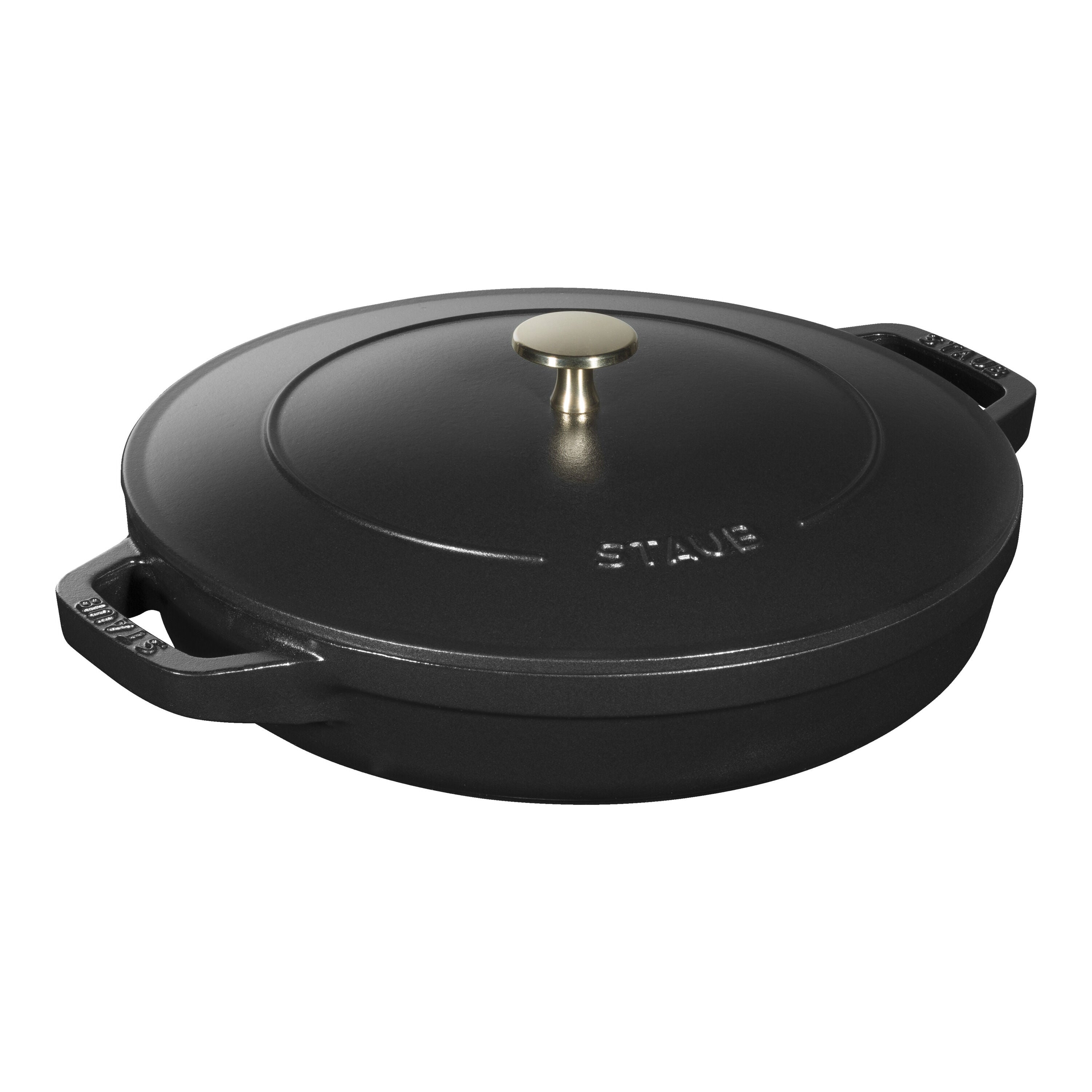 STAUB Stackable Set Stackable Set  3 Piece Cast Iron, Black-3
