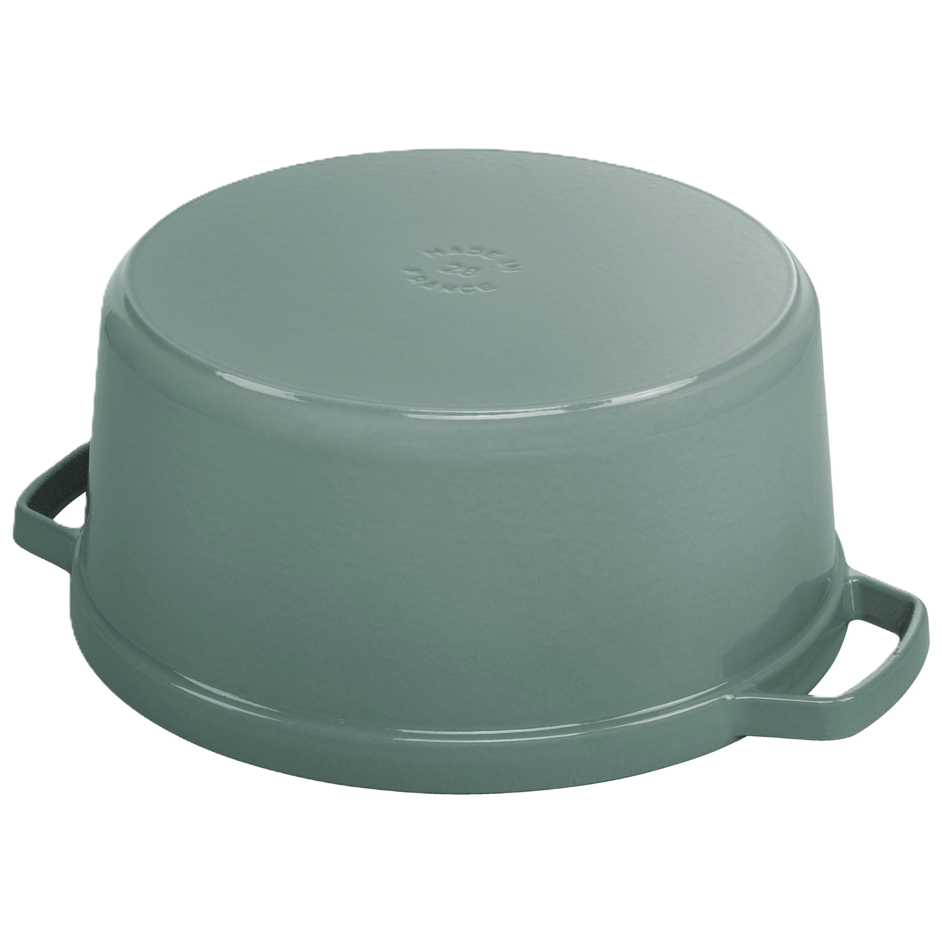 STAUB La Cocotte 6.75 L Cast Iron Round Cocotte, Sage