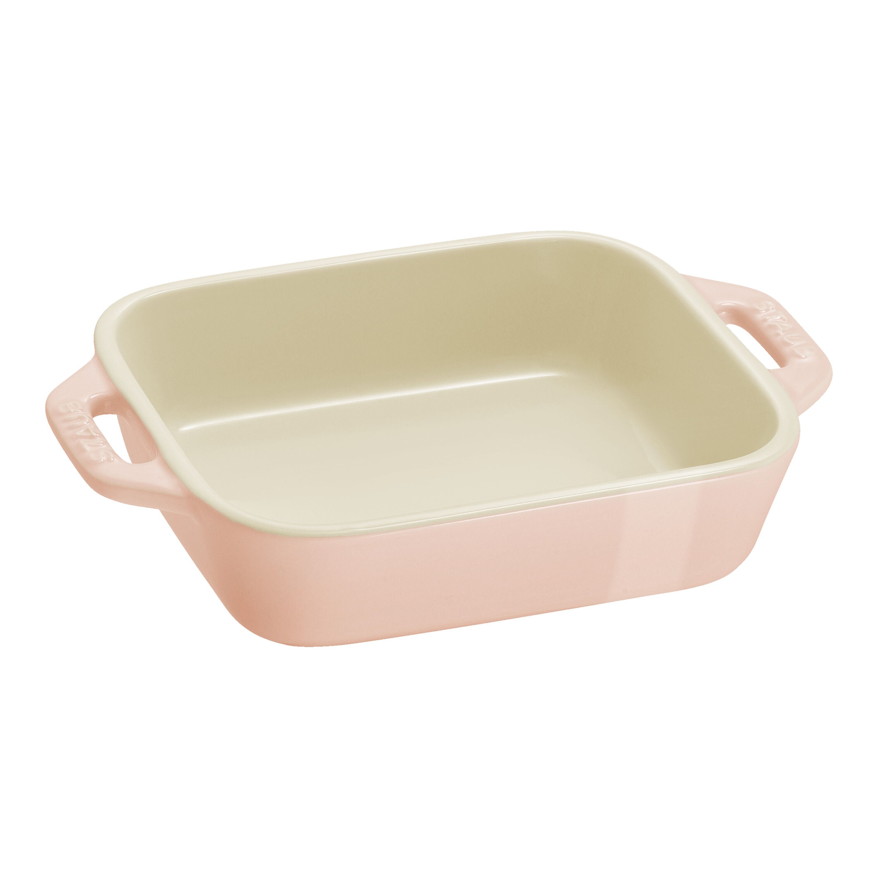 STAUB Ceramique Rectangular Baking Dish Set Macaron Light Pink 3 Piece