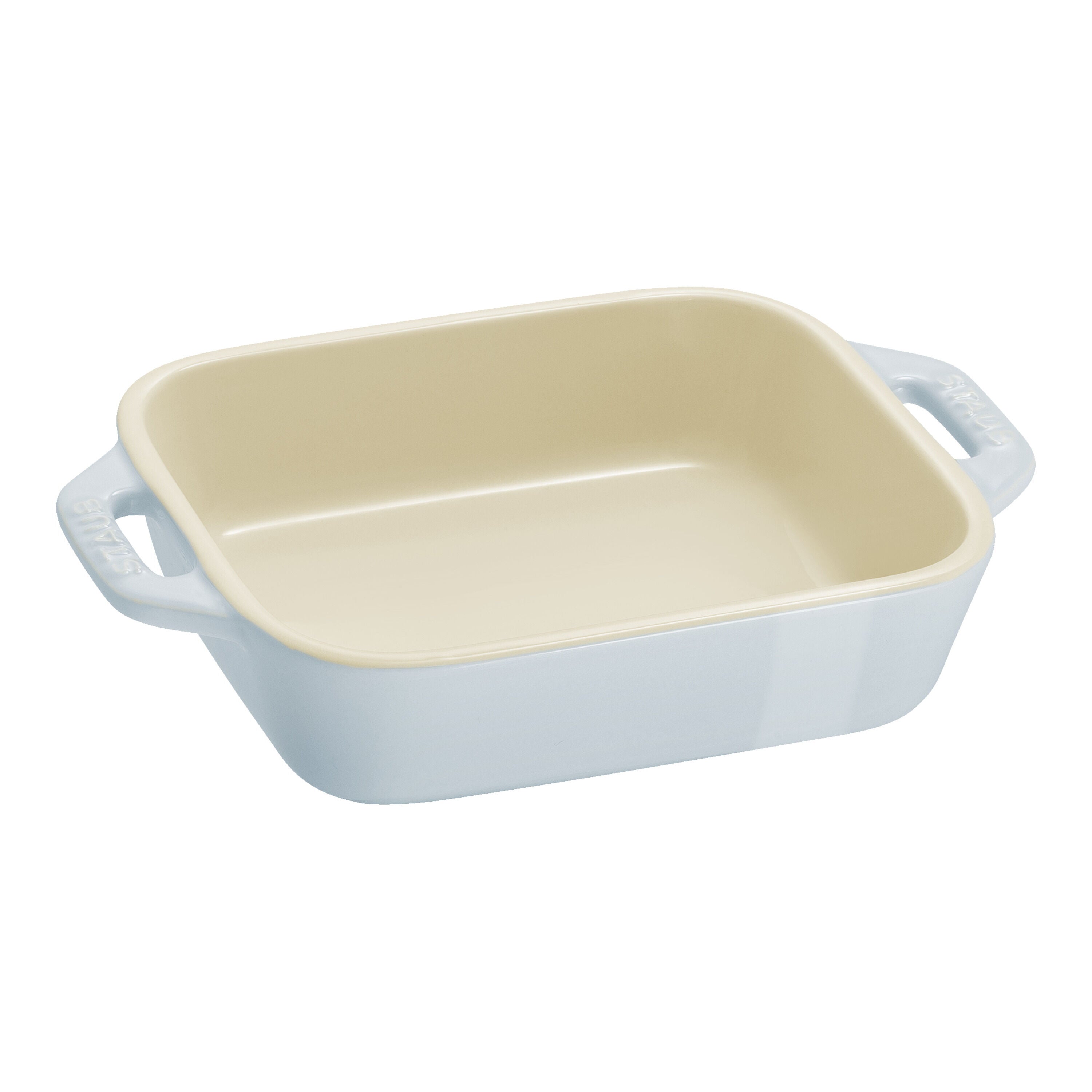 STAUB Ceramique Rectangular Baking Dish Set Macaron Light Blue 3 Piece