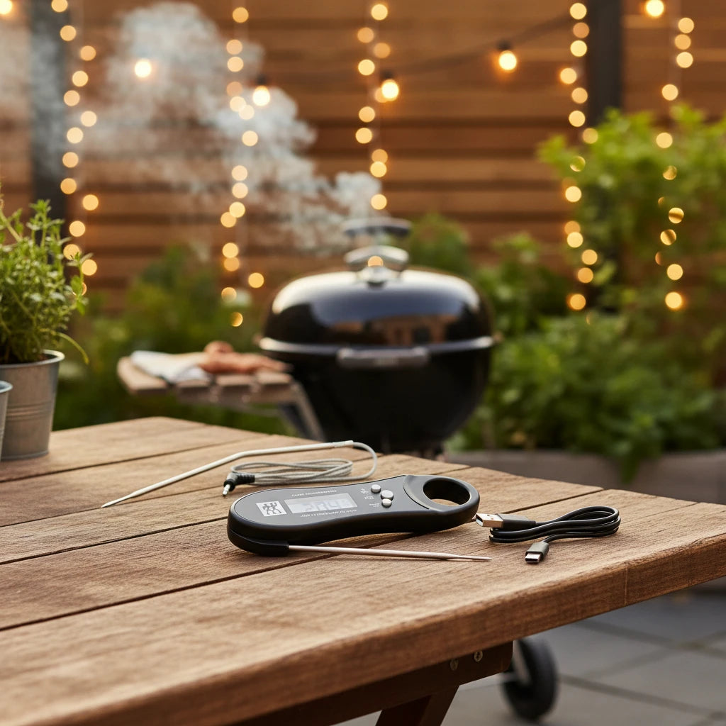 ZWILLING BBQ+ ABS Digital Thermometer with dual probes and USB cable