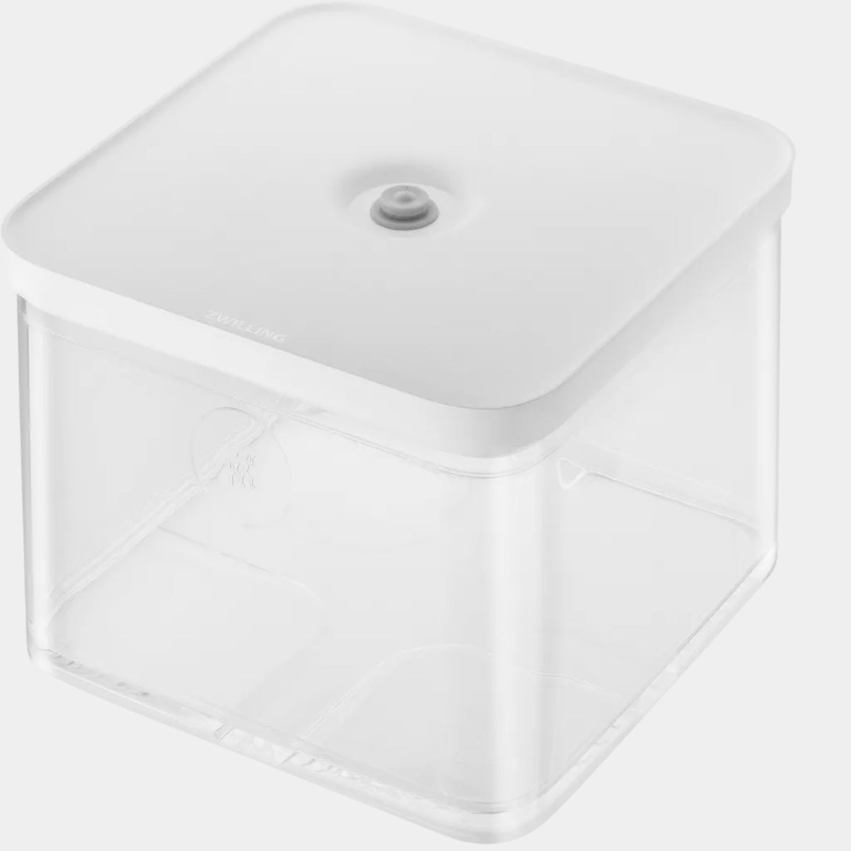 White square wall-mounted light fixture on a white background
