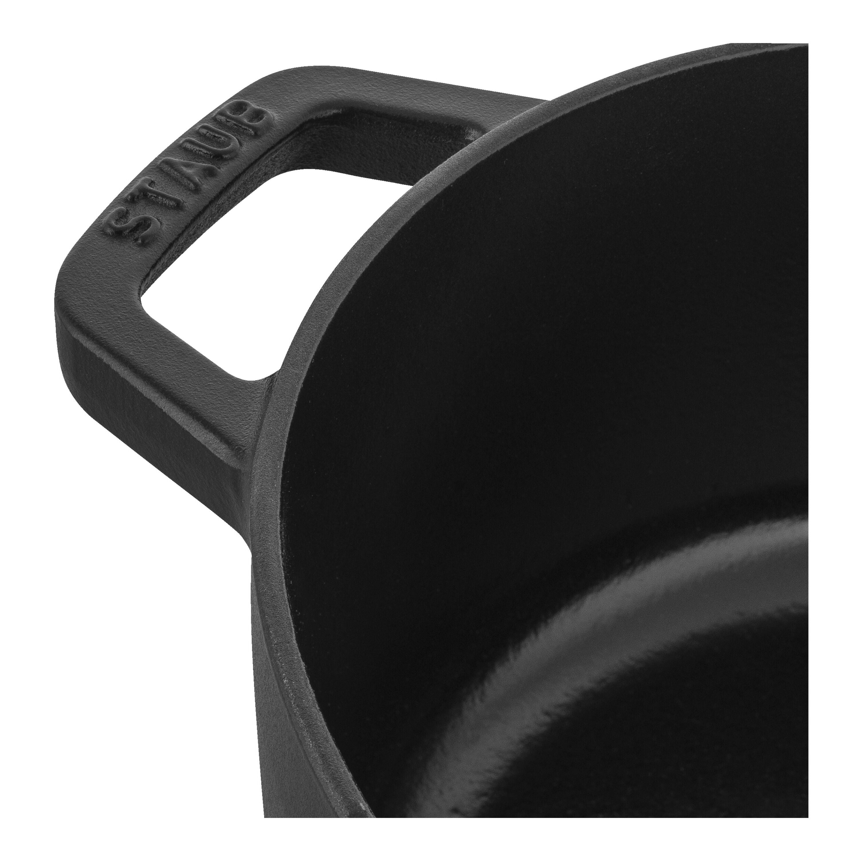 STAUB La Cocotte 5.5 L Cast Iron Oval French Oven, Black